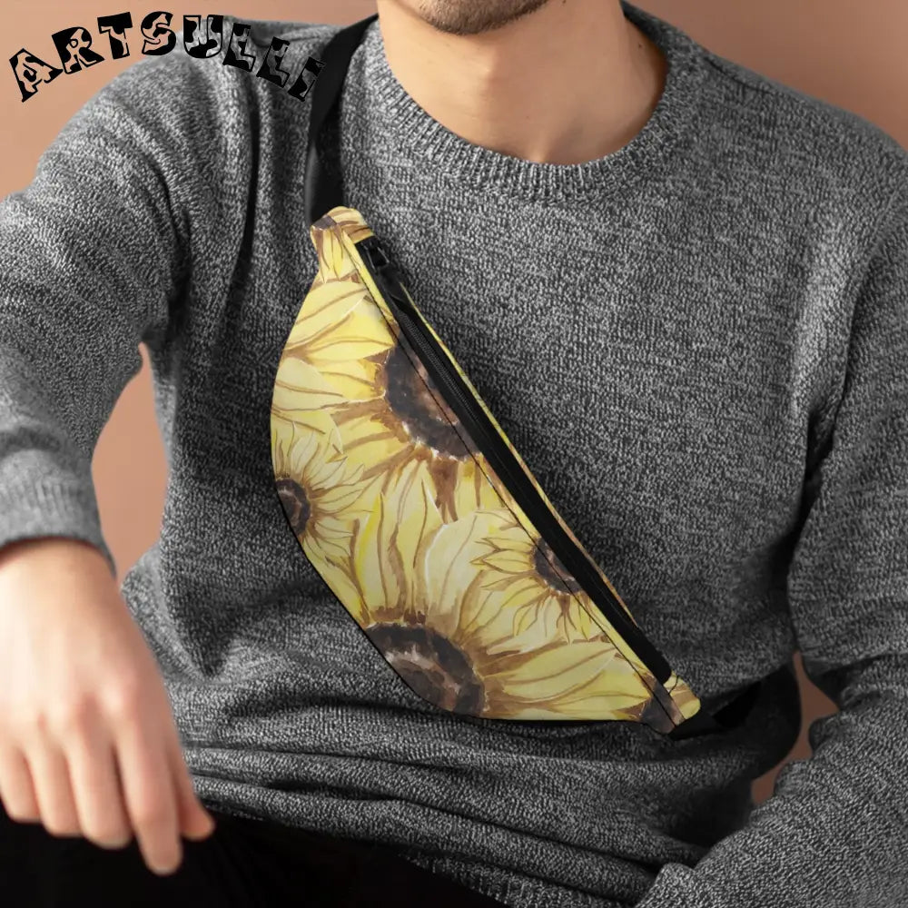 JAKKOUTTHEBXX Retro Anime Sunflower Fanny Pack JAKKOUTTHEBXX