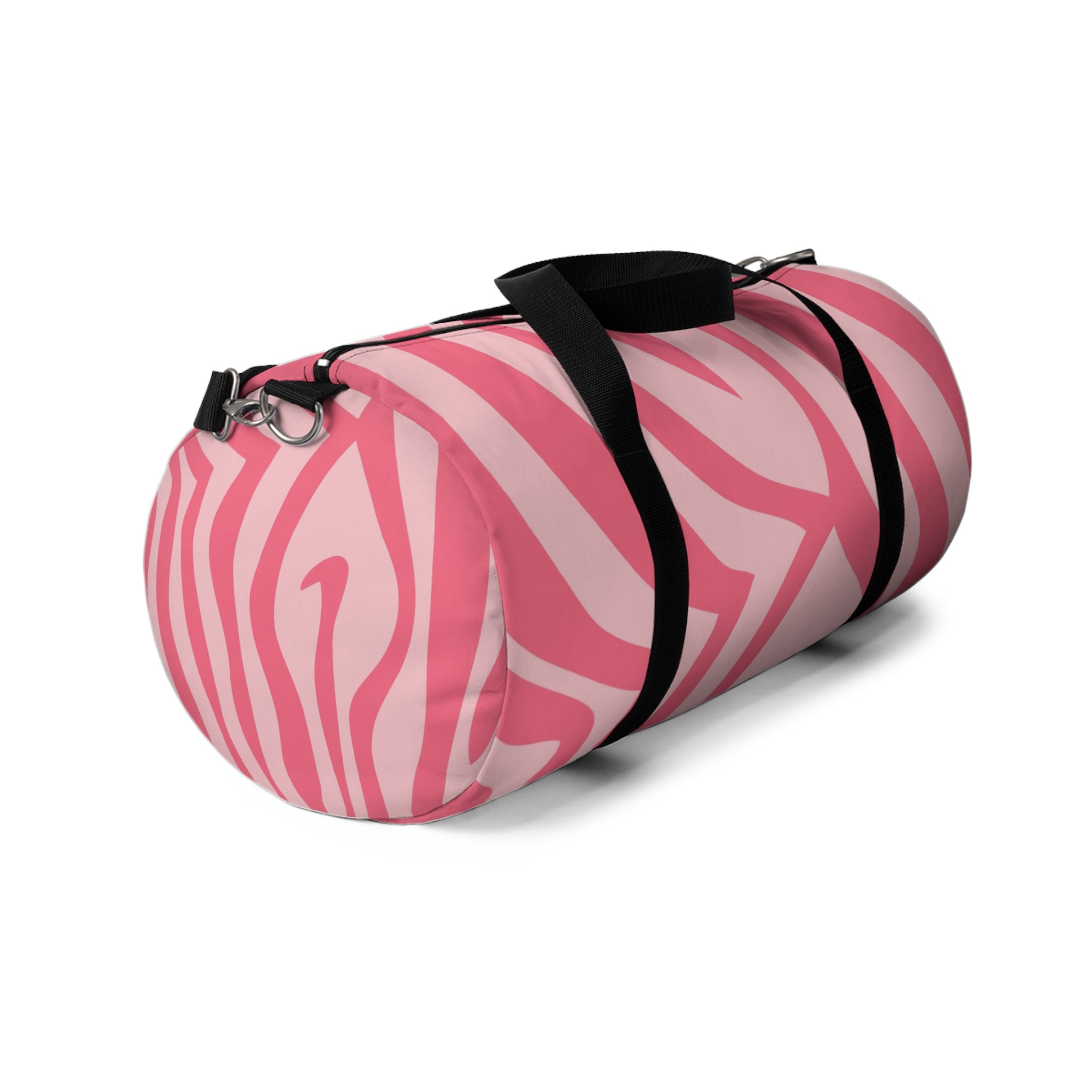 Melting Zebra Stripes Soft Pink Duffel Bag, Artsulli - Art is Long, Life is Short, Bags, , , , , , , 
