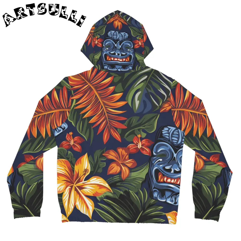 JAKKOUTTHEBXX Tropical Print Women’s Zip Hoodie 2025