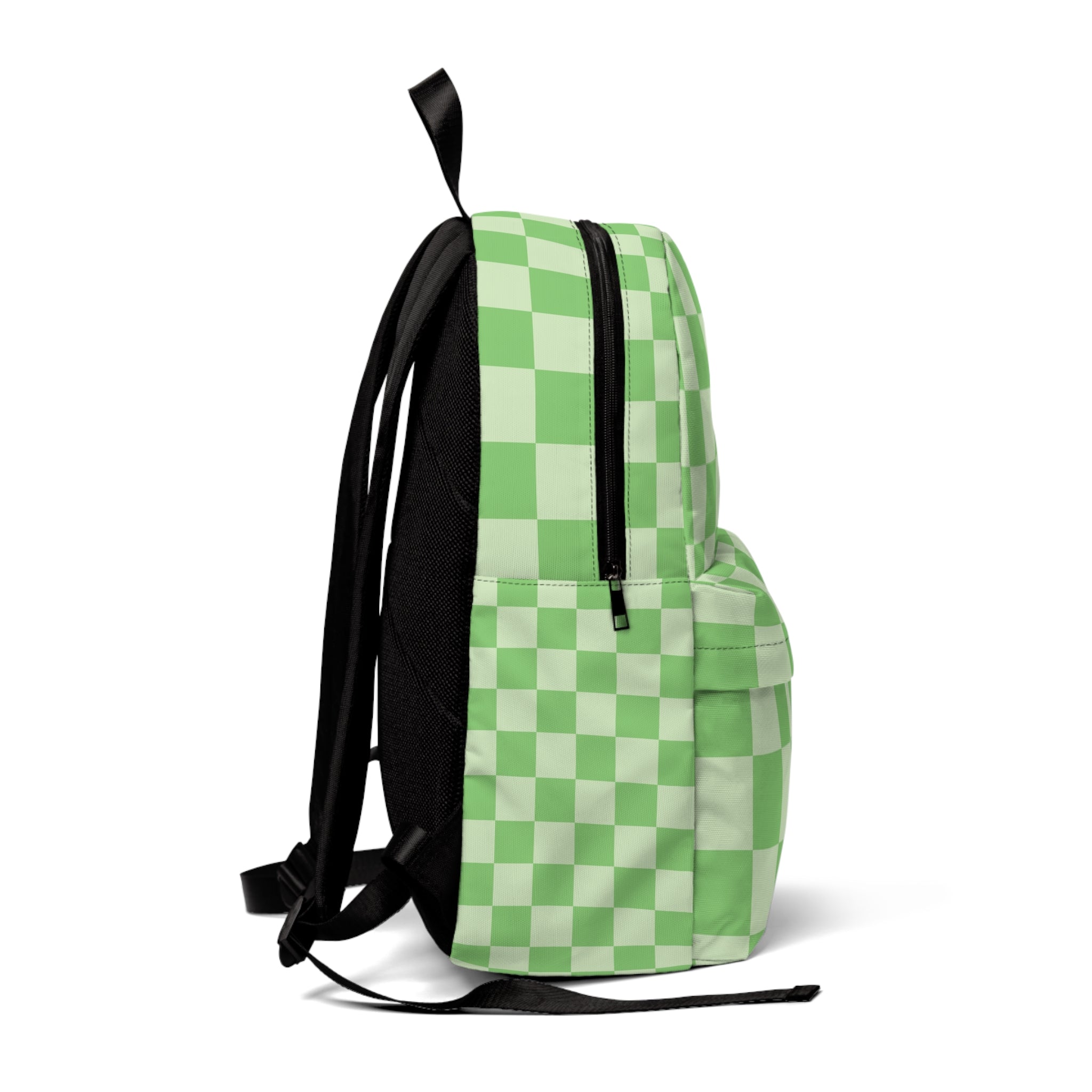 Checkerboard Green Unisex Classic Backpack, Artsulli - Art is Long, Life is Short, Bags, , , , , , , 