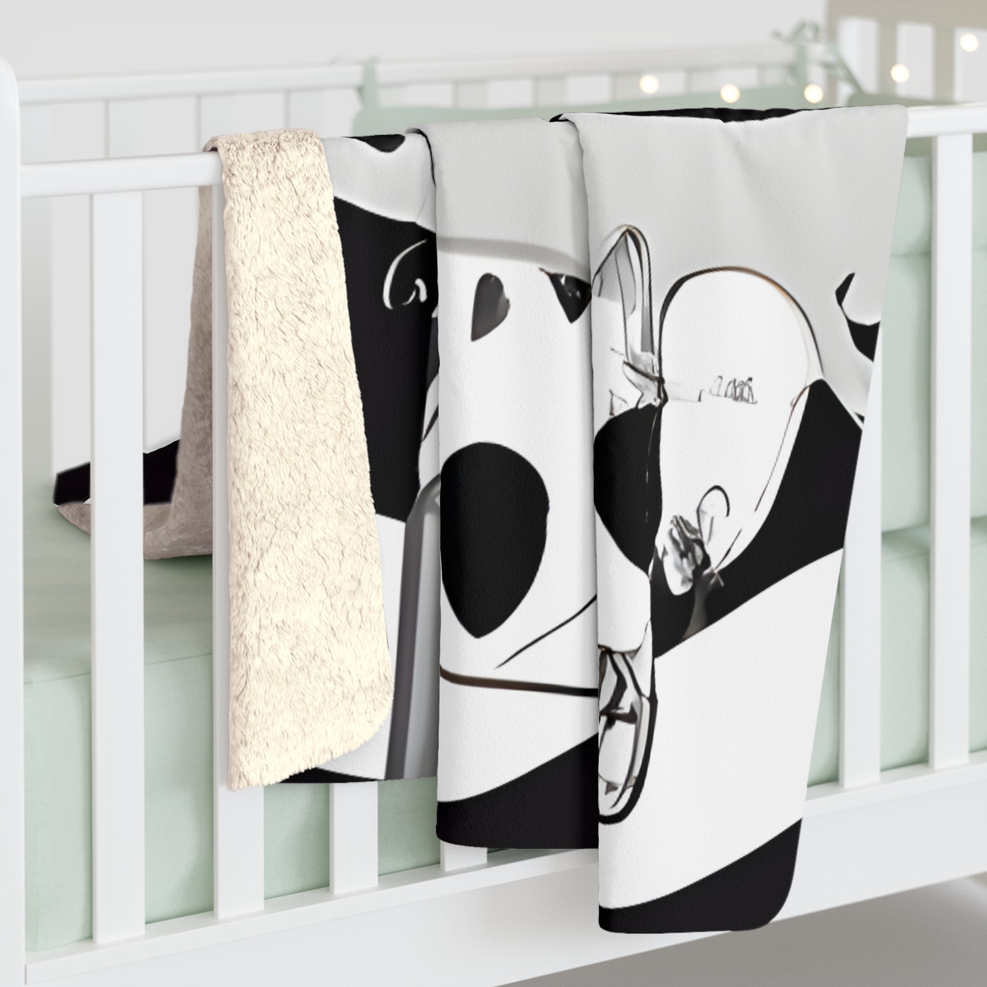 Cruellas Cattle Line Sherpa Fleece Blanket, Artsulli - Art is Long, Life is Short, Home Decor, , , , , , , 