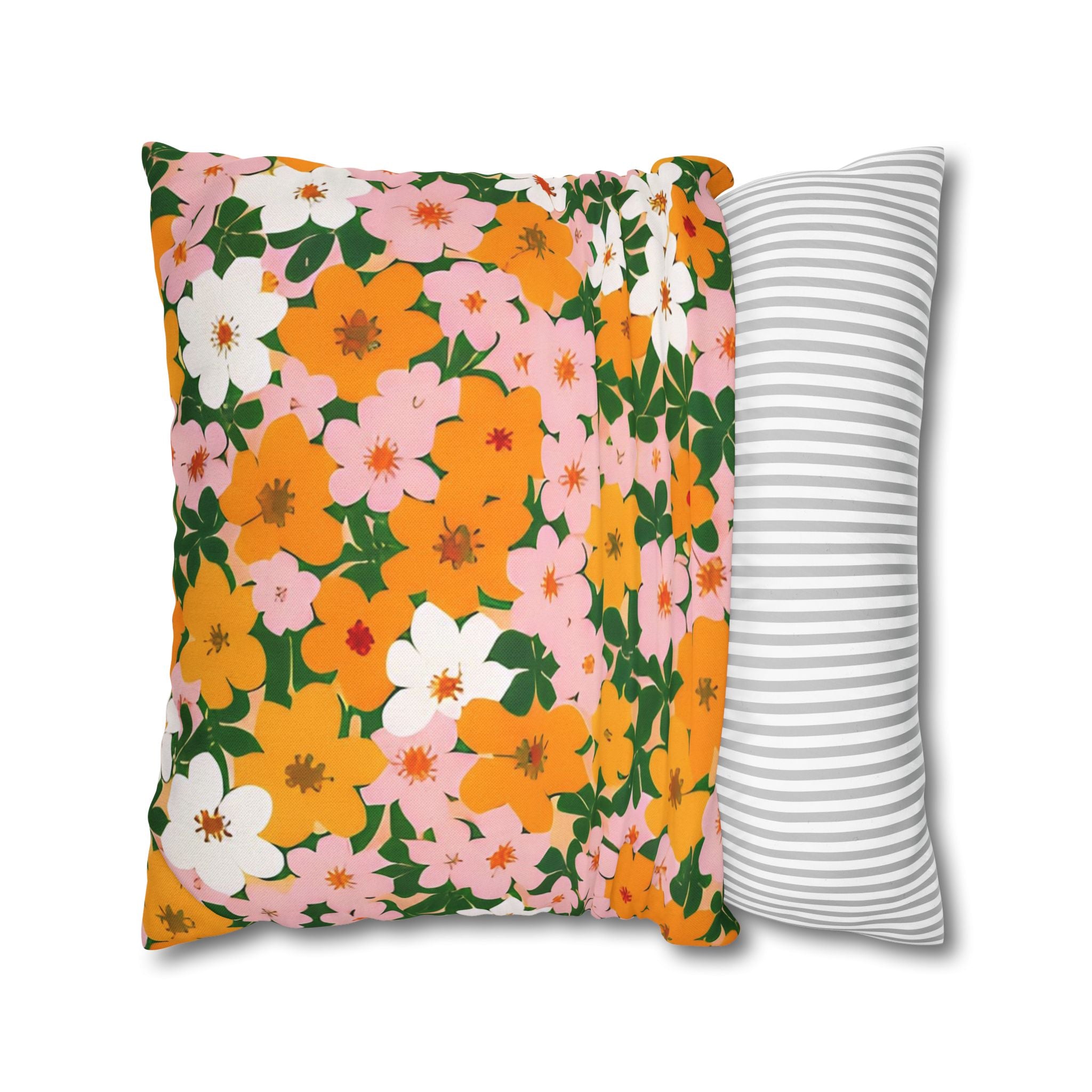 Spun Polyester Square Pillowcase, Artsulli - Art is Long, Life is Short, Home Decor, , , , , , , 