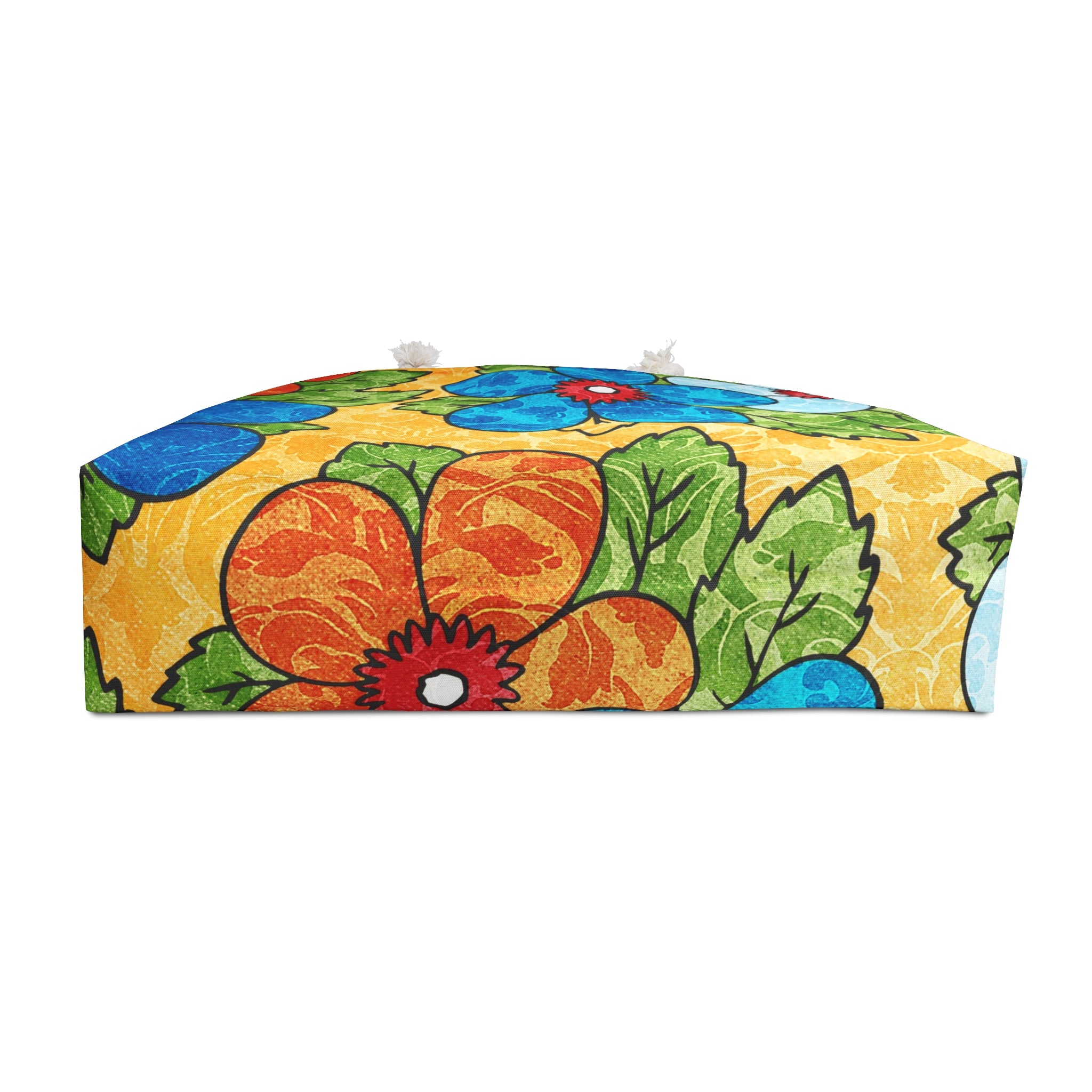 Groovy Yellow Floral Kl Weekender Bag, Artsulli - Art is Long, Life is Short, Bags, , , , , , , 