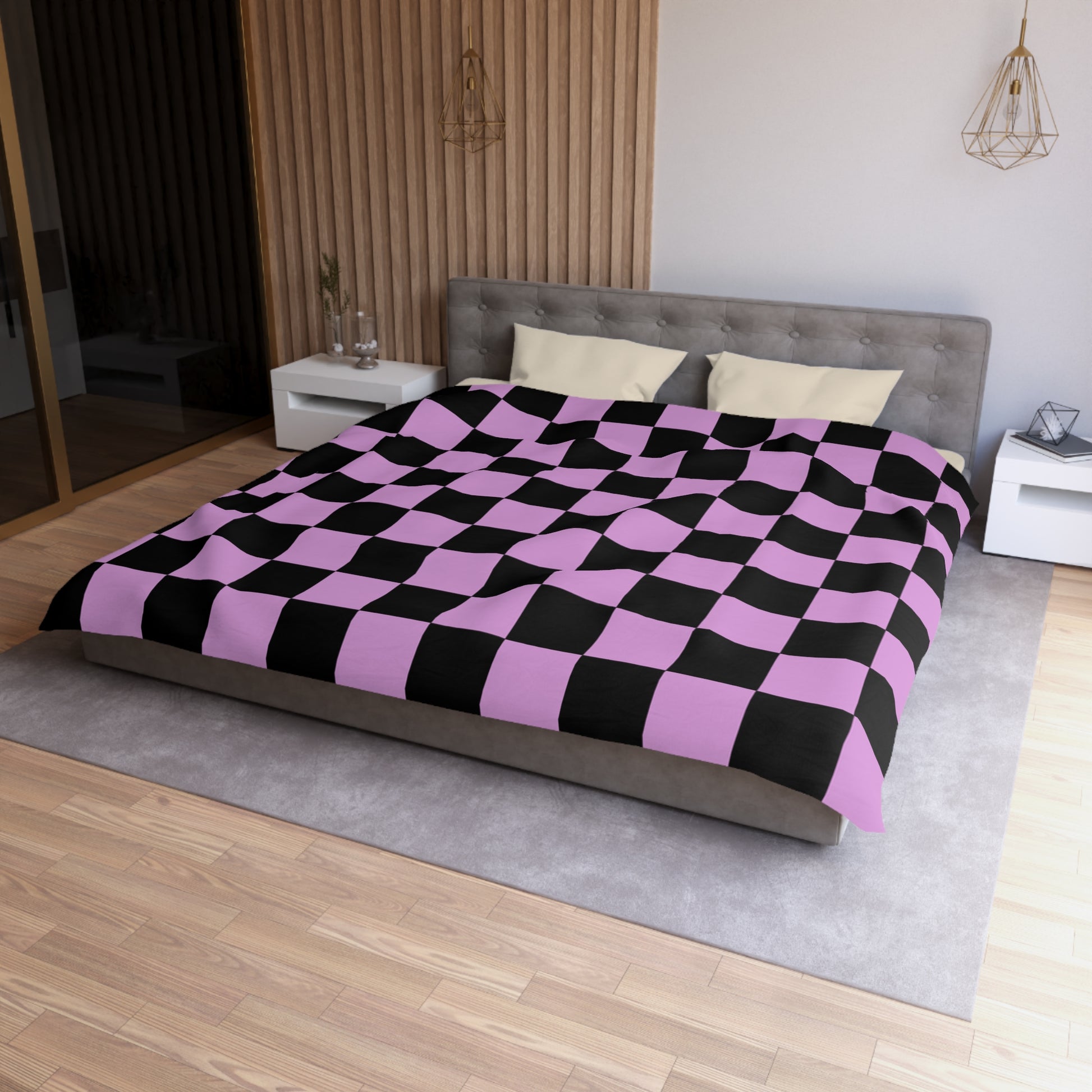 Pixel Punk Vision Microfiber Duvet Cover, Artsulli - Art is Long, Life is Short, Home Decor, , , , , , , 