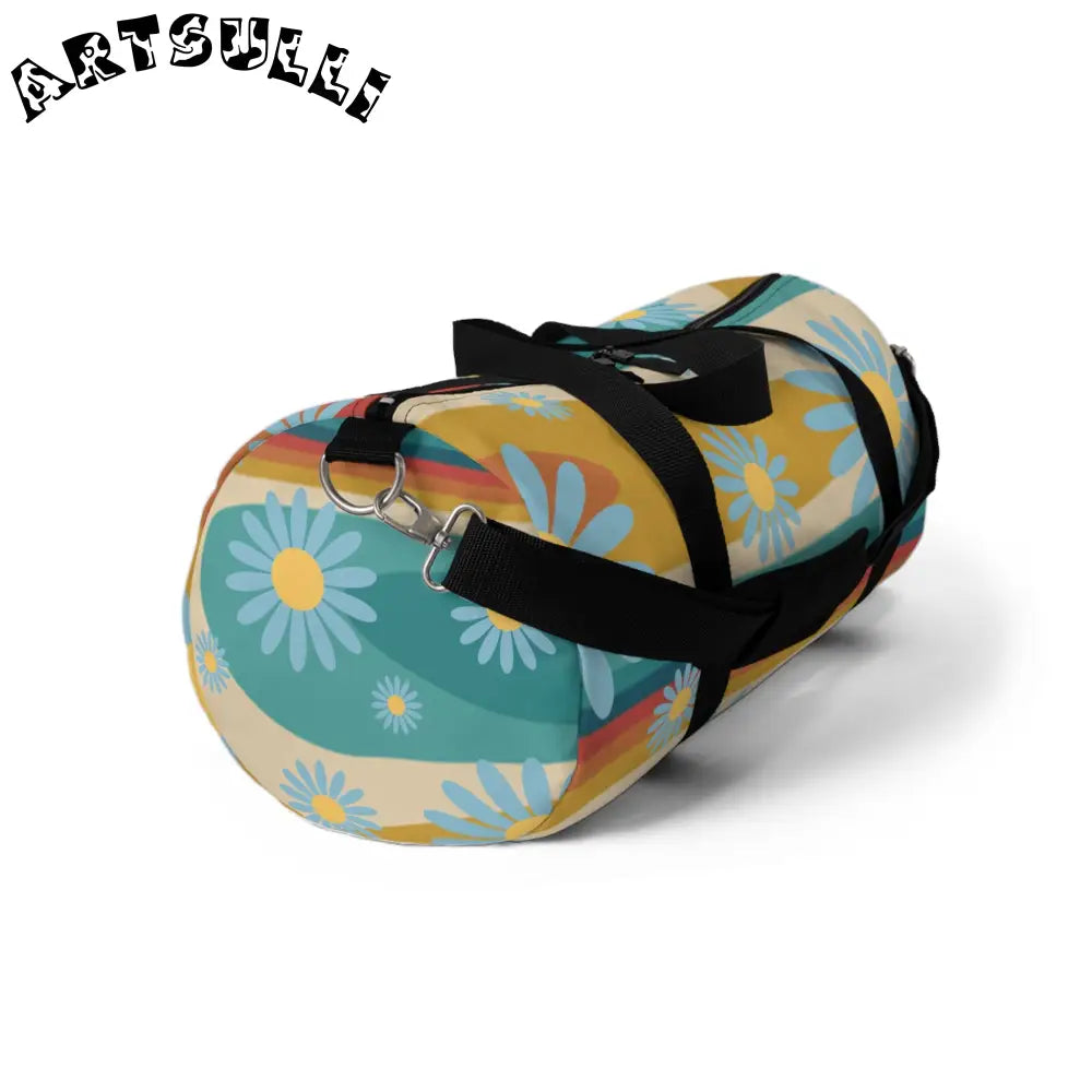 JAKKOUTTHEBXX Psychedelic Floral Hills II Multi-Color Duffel Bag