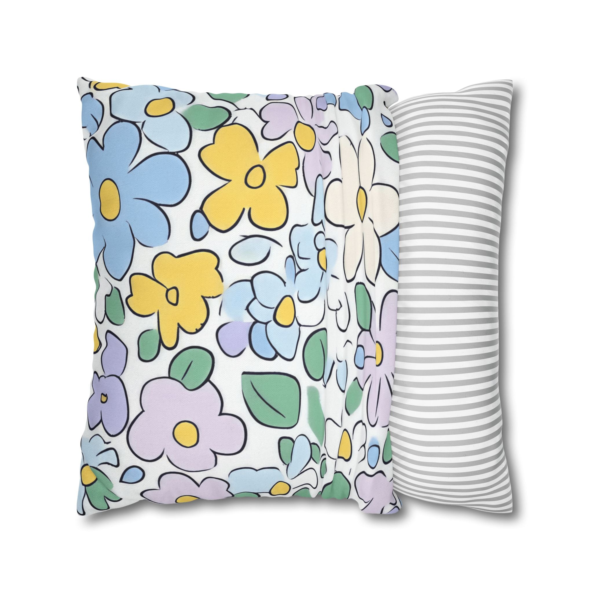 Spun Polyester Square Pillowcase