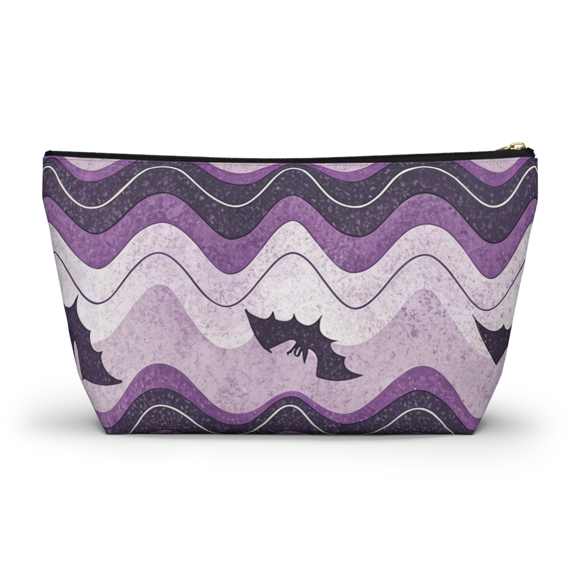 Bat Wave Accessory Pouch w T-bottom, Artsulli - Art is Long, Life is Short, Bags, , , , , , , 