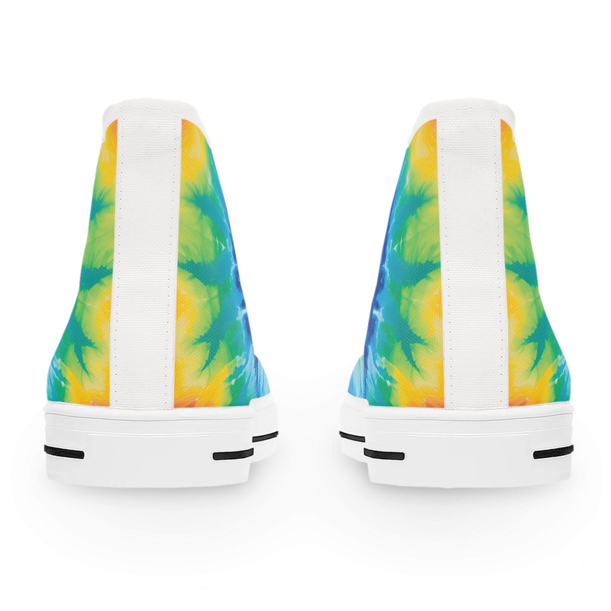 Tie Dye II Women's High Top Sneakers, Artsulli - Art is Long, Life is Short, Shoes, , , , , , , 
