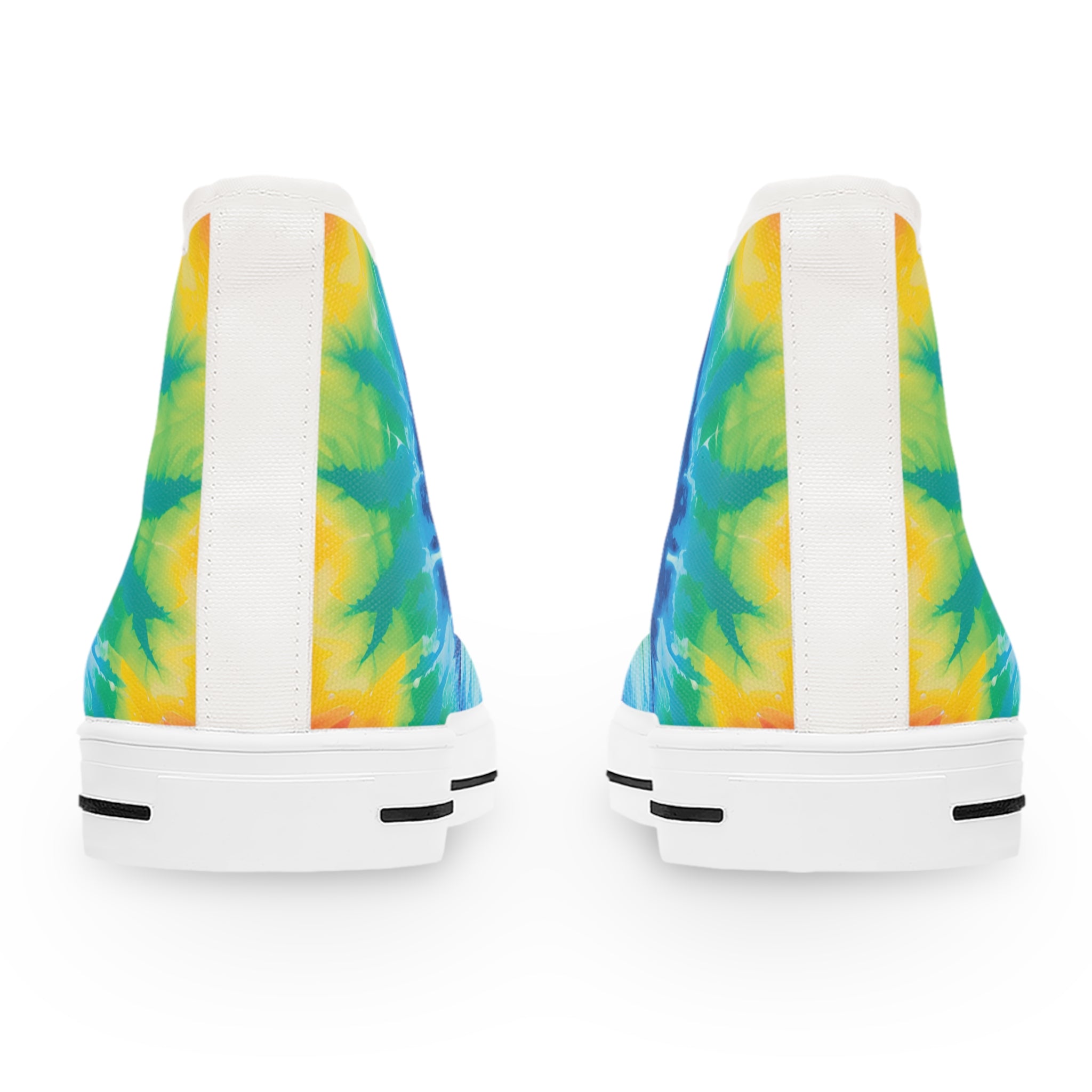 Tie Dye II Women's High Top Sneakers, Artsulli - Art is Long, Life is Short, Shoes, , , , , , , 