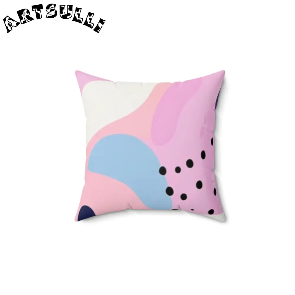 JAKKOUTTHEBXX Colorful Abstract Dots and Shapes Spun Polyester