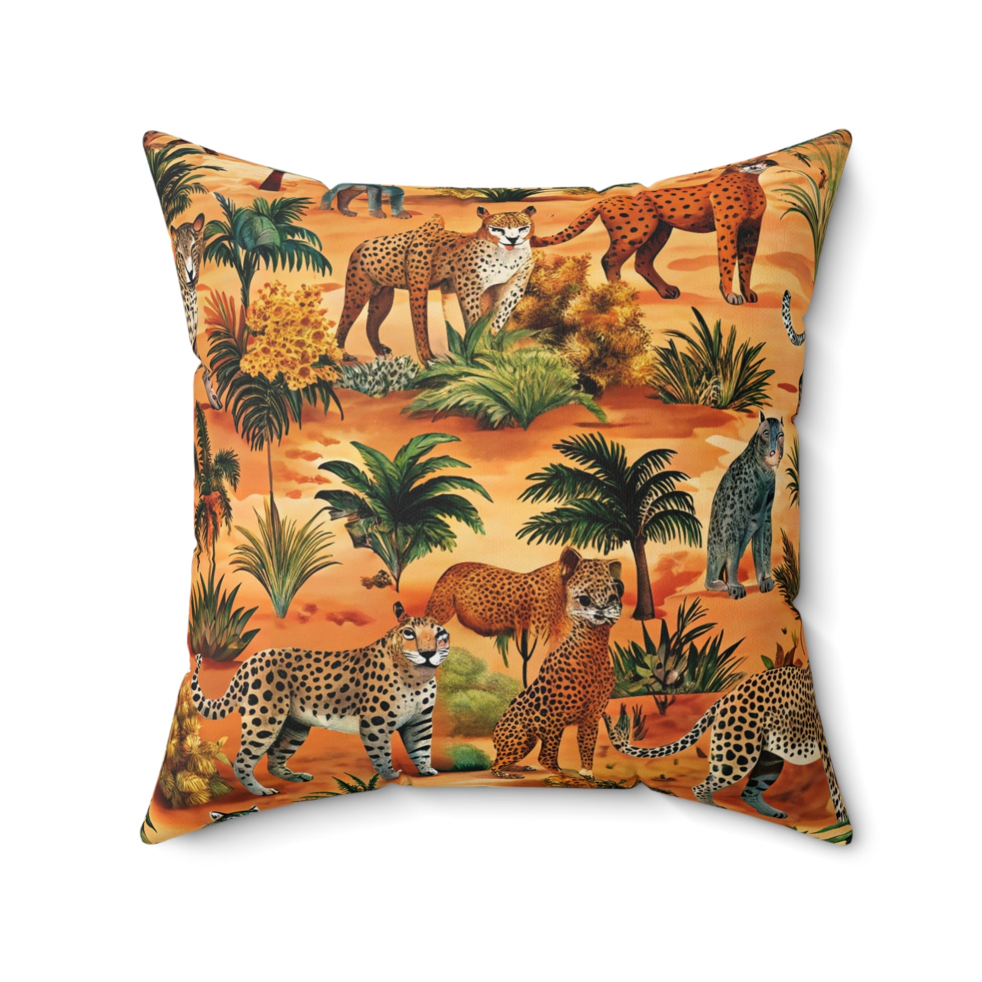 African Savannah Spun Polyester Square Pillow, Artsulli - Art is Long, Life is Short, Home Decor, , , , , , , 