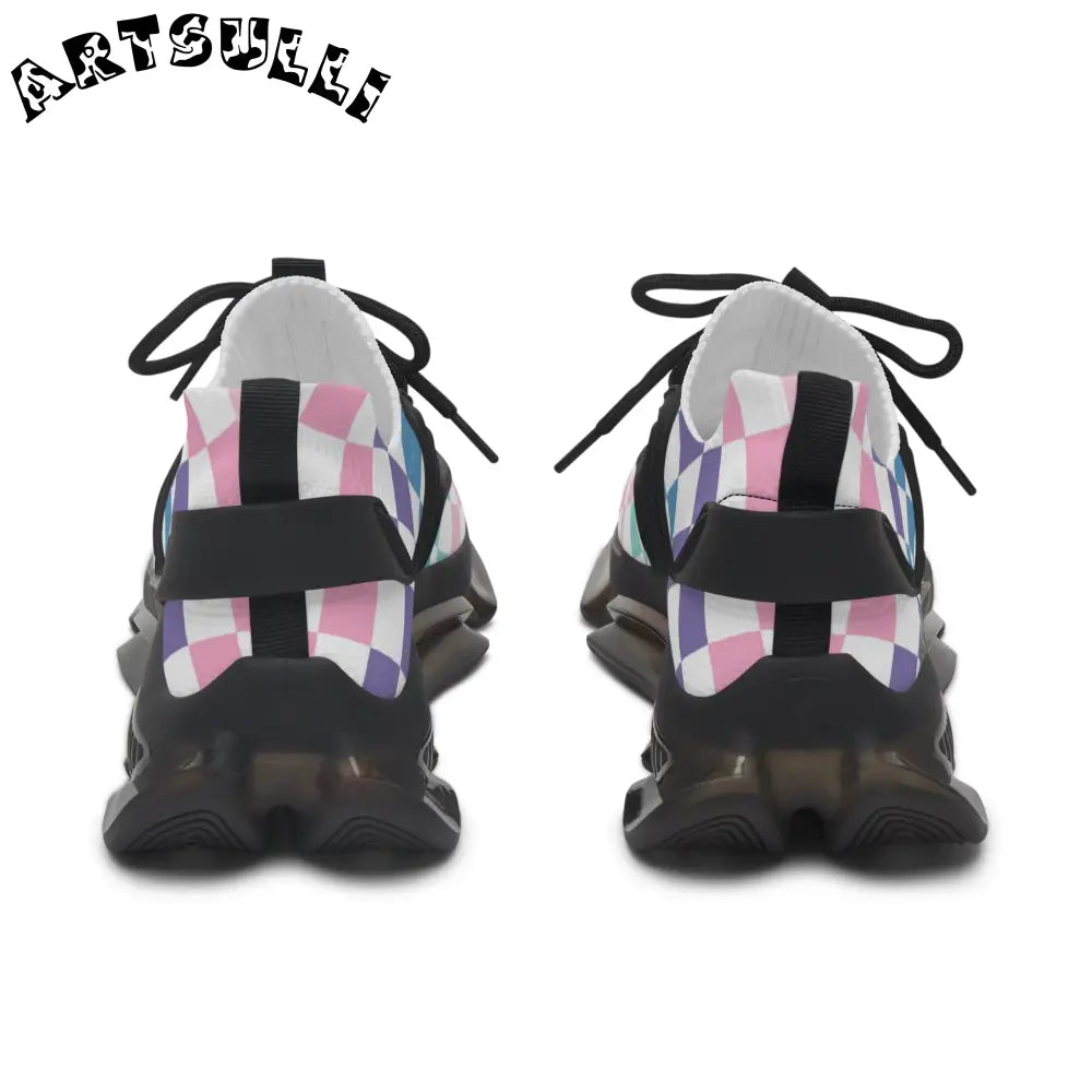 JAKKOUTTHEBXX Vaporwave Rainbow Checkerboard Multi-Color Women’s