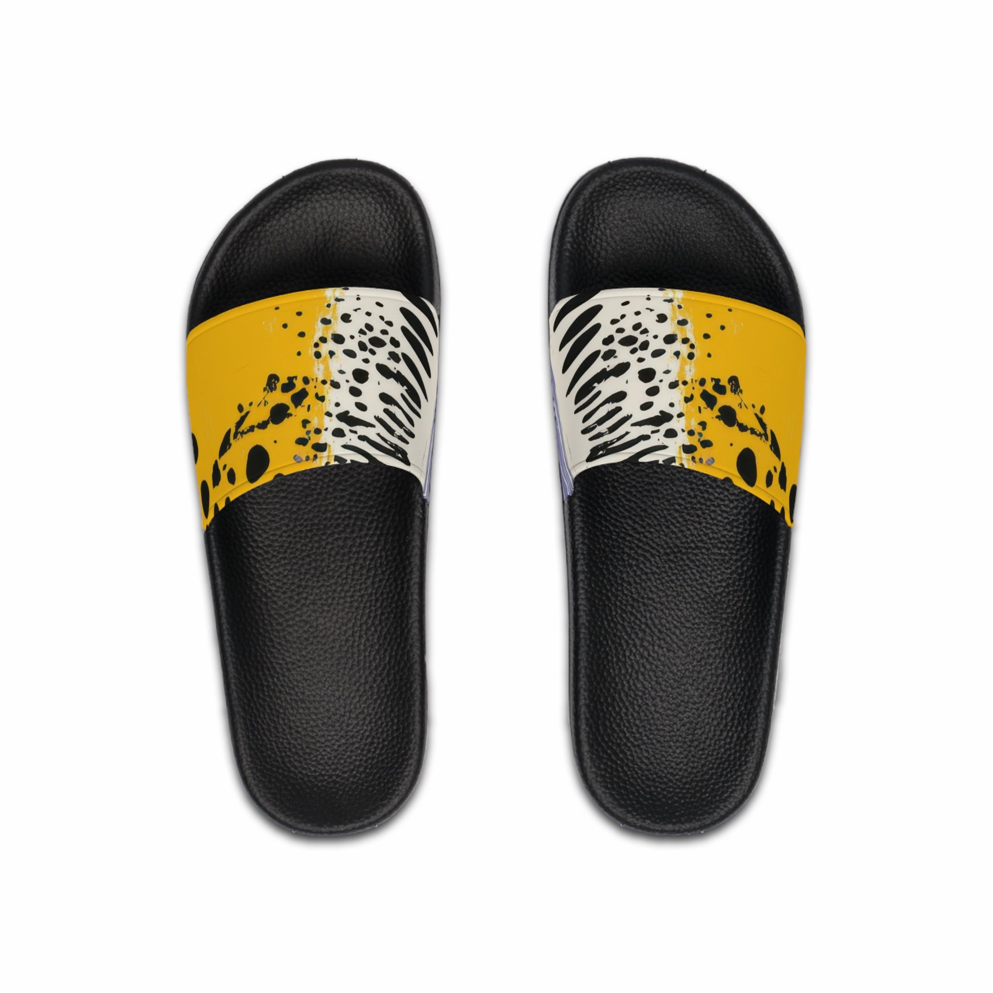 Rae Zebra Rhapsody II Men's Slide Sandals, Artsulli - Art is Long, Life is Short, Shoes, Color, Black sole, Size, US 6, , , 98423622825316