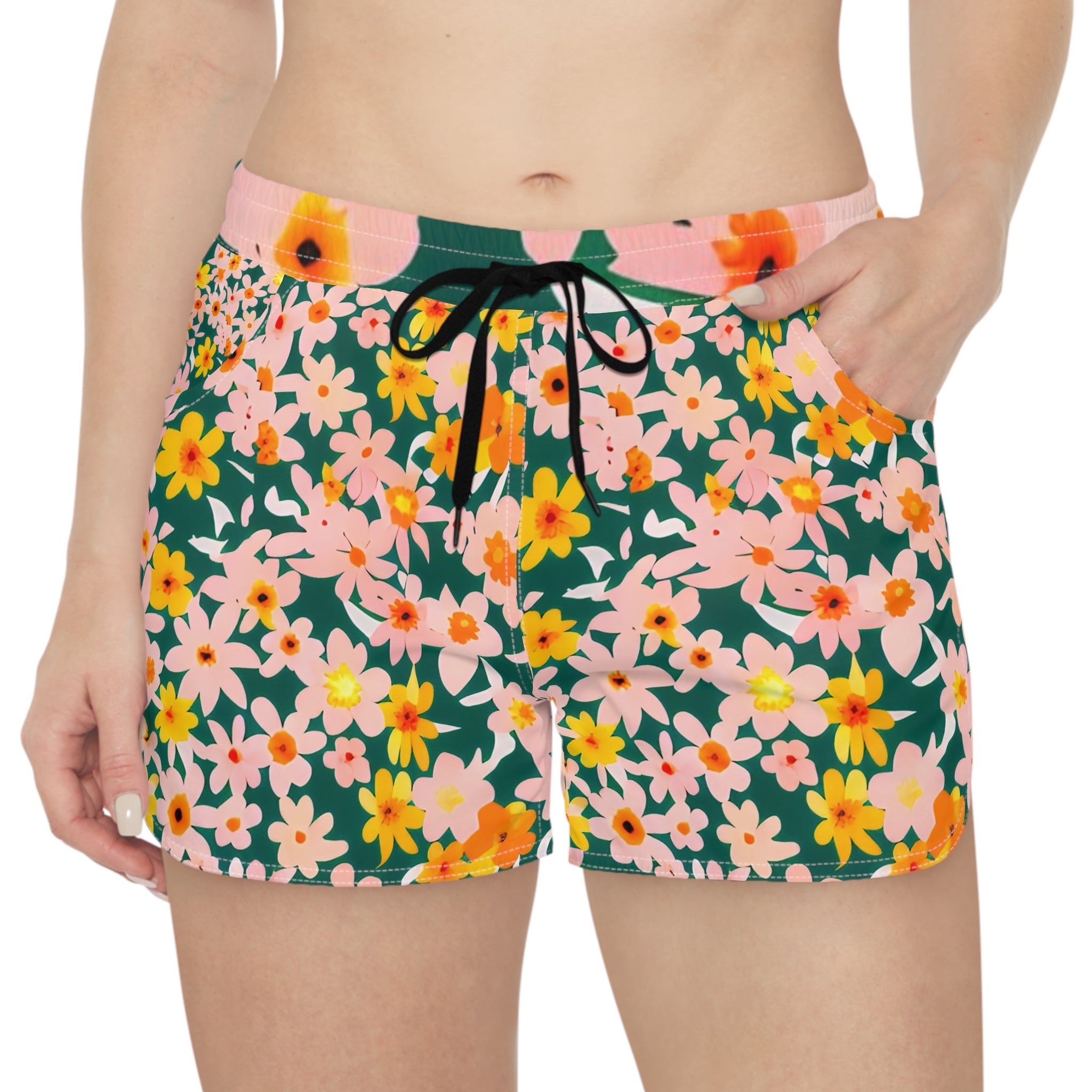 Women's Casual Shorts (AOP), Artsulli - Art is Long, Life is Short, All Over Prints, , , , , , , 