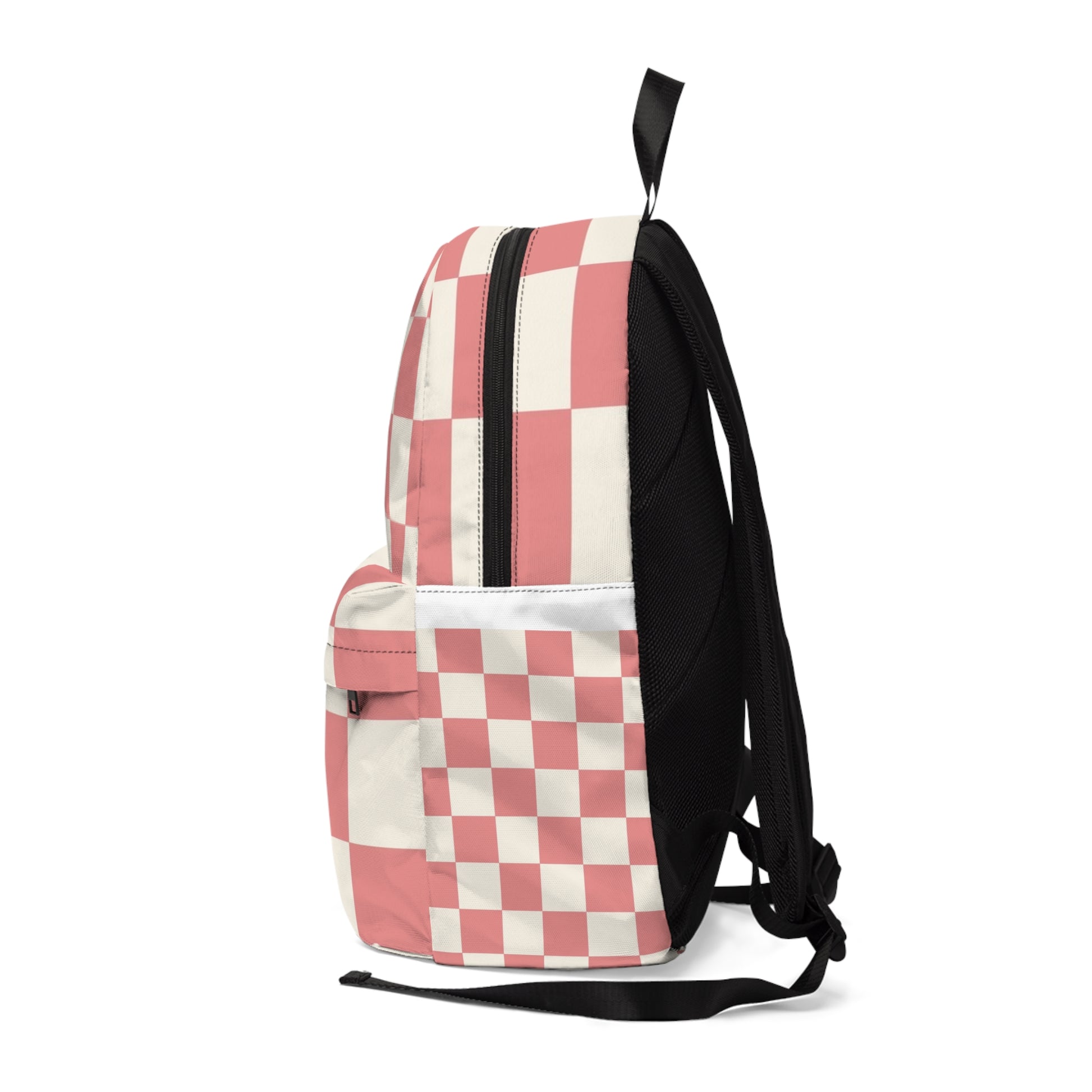 Retro Checkered Grassland Sprites Unisex Classic Backpack, Artsulli - Art is Long, Life is Short, Bags, , , , , , , 