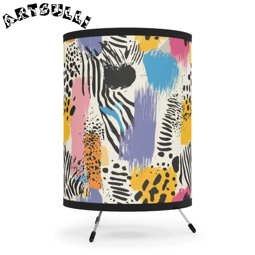 JAKKOUTTHEBXX Rae Zebra Rhapsody II Tripod Lamp with High-Res