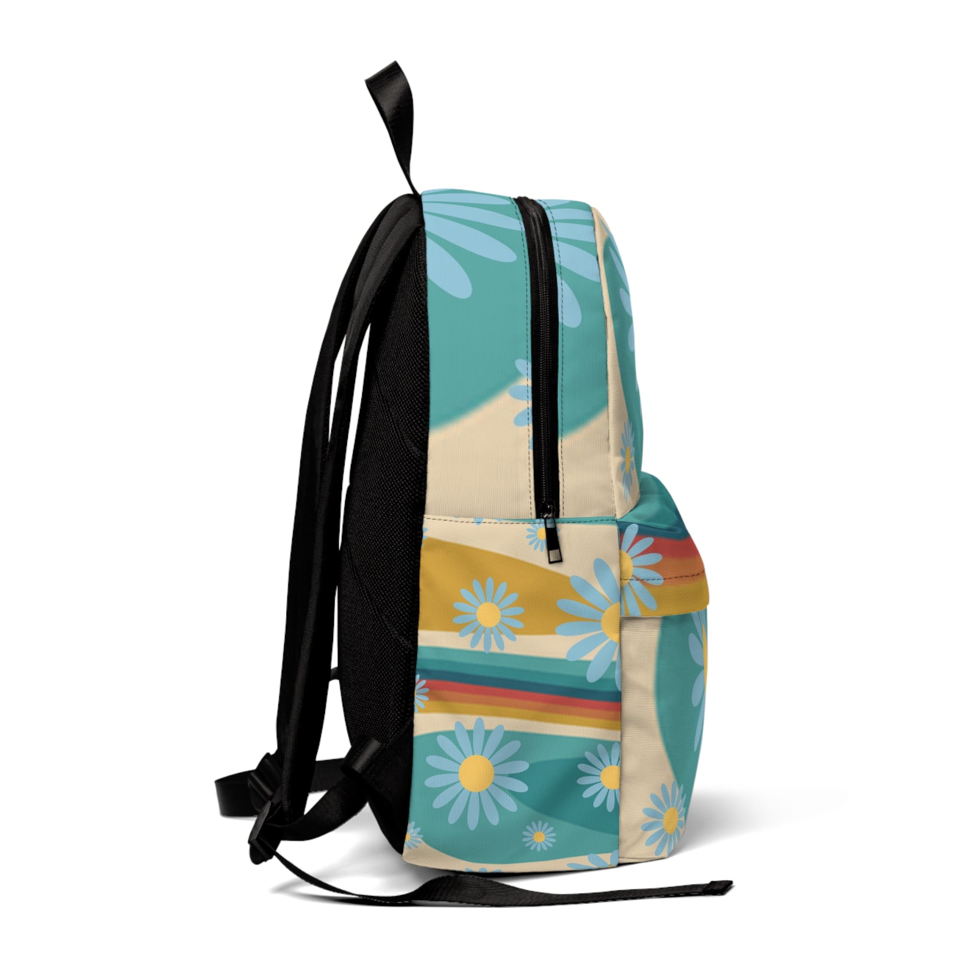Psychedelic Floral Hills Multi-Color Unisex Classic Backpack, Artsulli - Art is Long, Life is Short, Bags, , , , , , , 