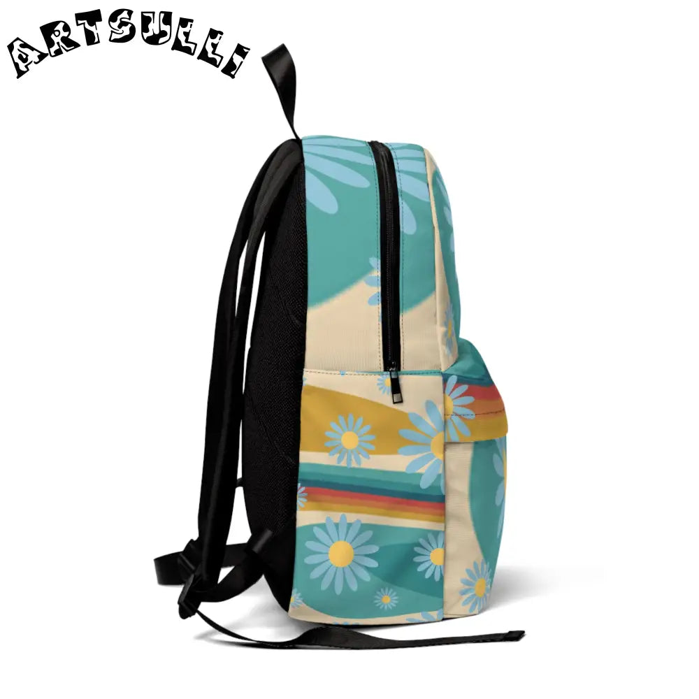 JAKKOUTTHEBXX Psychedelic Floral Hills Multi-Color Unisex Classic
