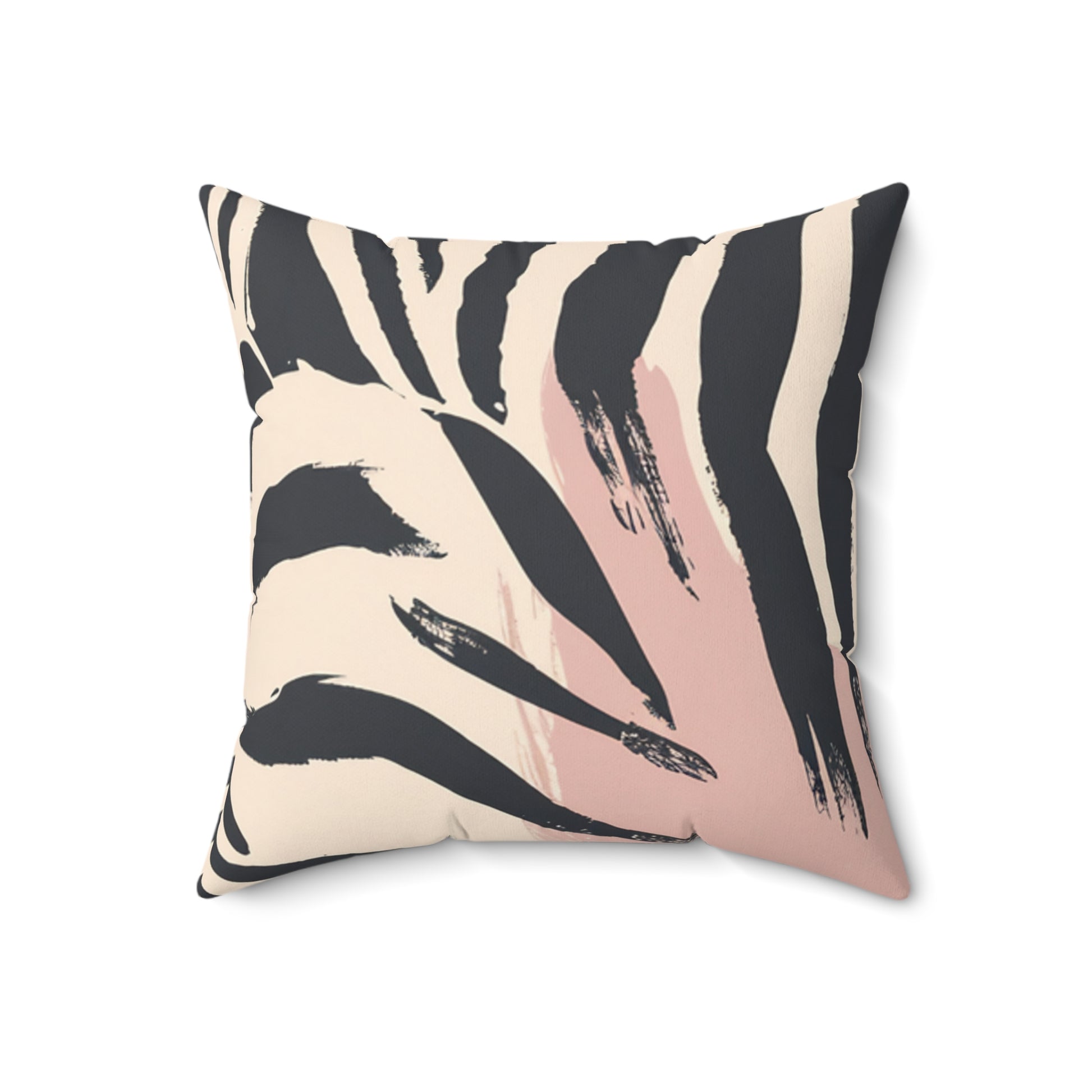 Zebra Brush Strokes Faux Suede Square Pillow, Artsulli - Art is Long, Life is Short, Home Decor, , , , , , , 