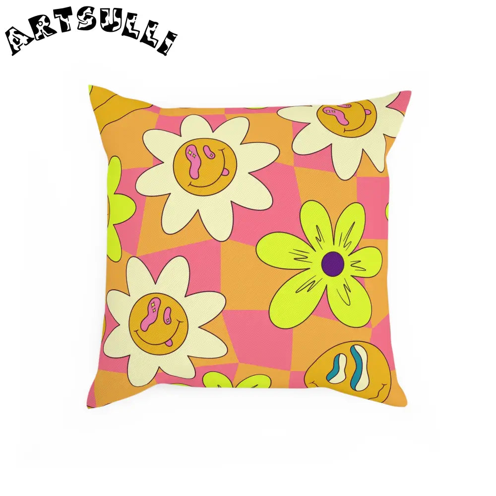 JAKKOUTTHEBXX Trippy Sour Face Rave Cushion JAKKOUTTHEBXX Artsulli