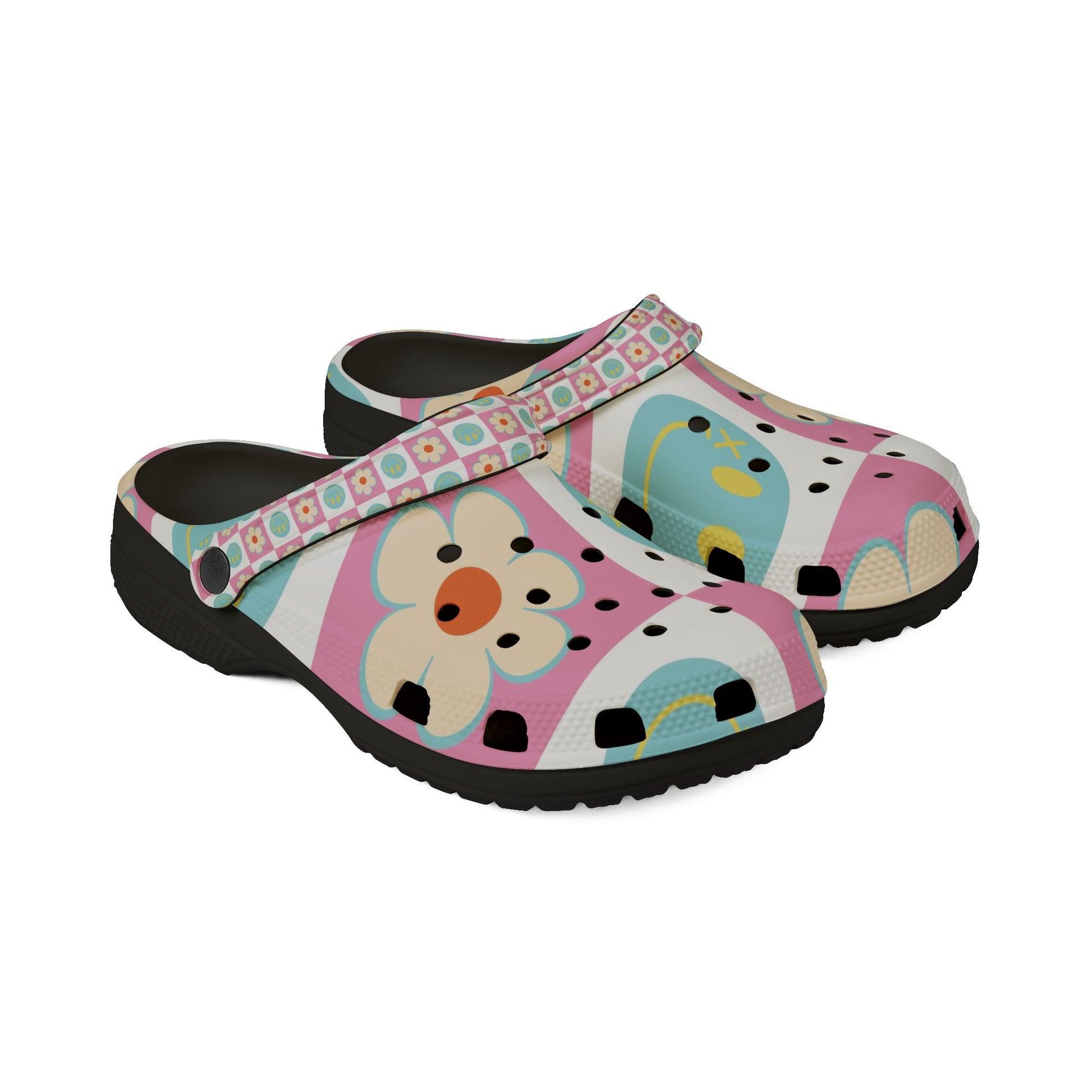 Madotsukis Grin Bloom EVA Foam Rubber Shoes (AOP), Artsulli - Art is Long, Life is Short, Shoes, , , , , , , 