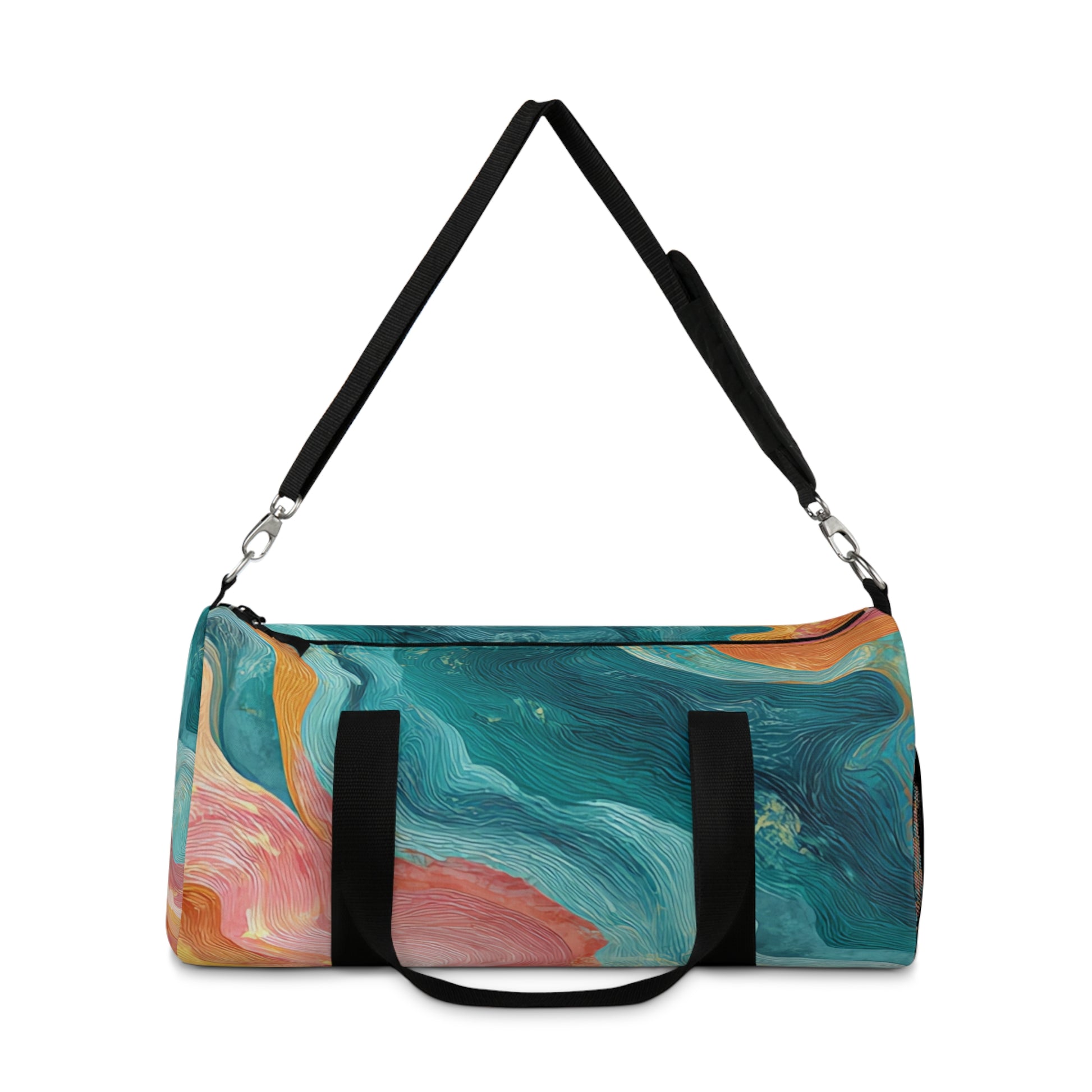 Liquid Marble Spill Duffel Bag, Artsulli - Art is Long, Life is Short, Bags, , , , , , , 