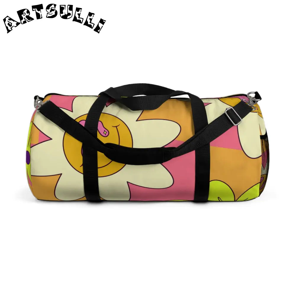 JAKKOUTTHEBXX Trippy Sour Face Rave Duffel Bag JAKKOUTTHEBXX
