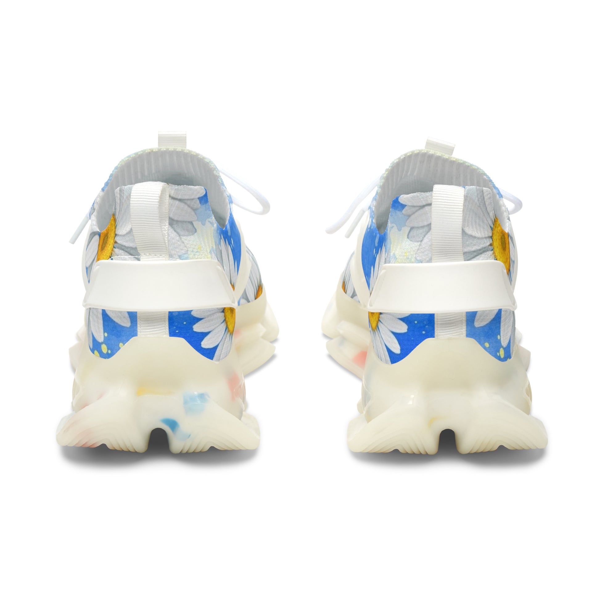 Daisies Women's Mesh Sneakers, Artsulli - Art is Long, Life is Short, Shoes, , , , , , , 