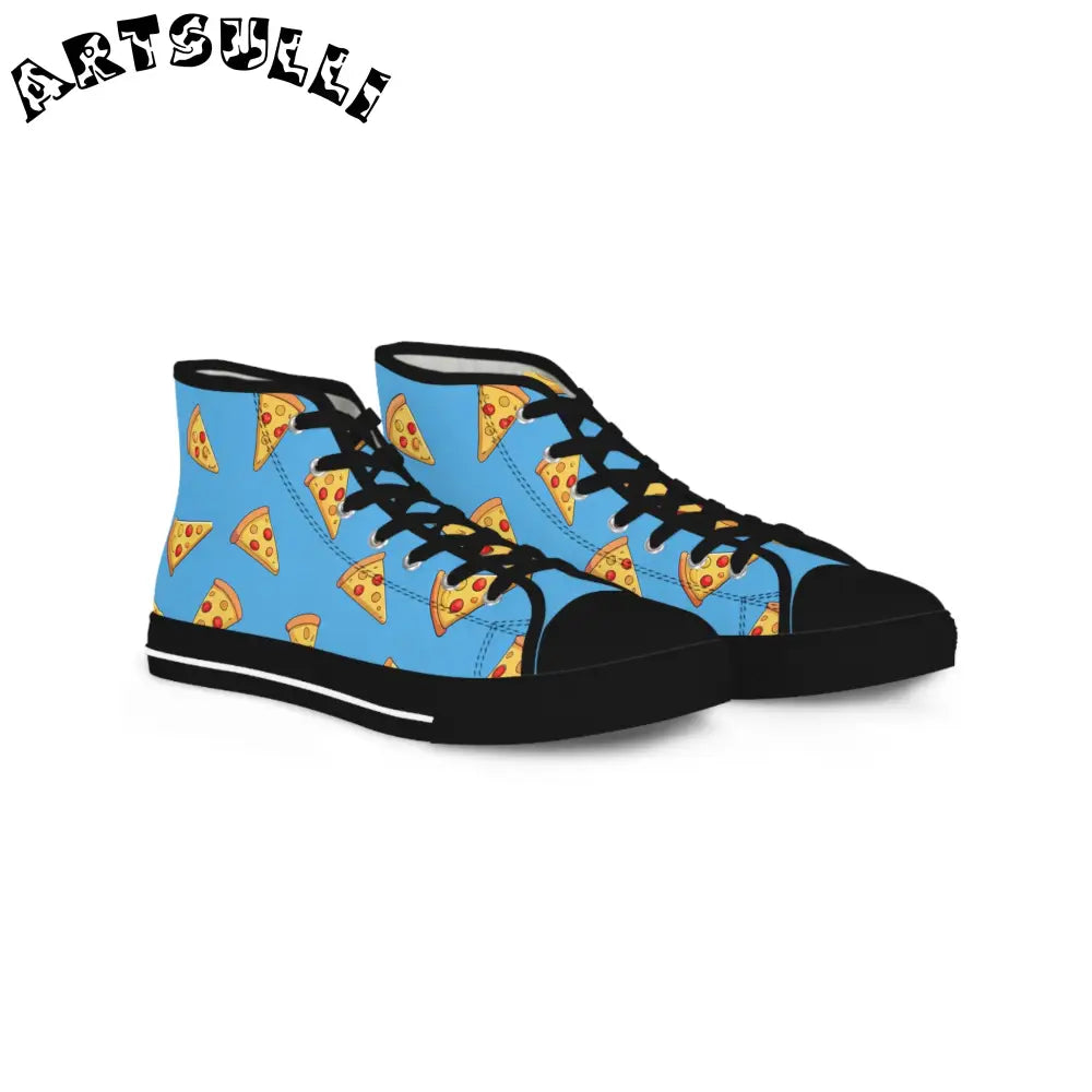 JAKKOUTTHEBXX Blue Pizza Dreamscape Men’s High Top Sneakers
