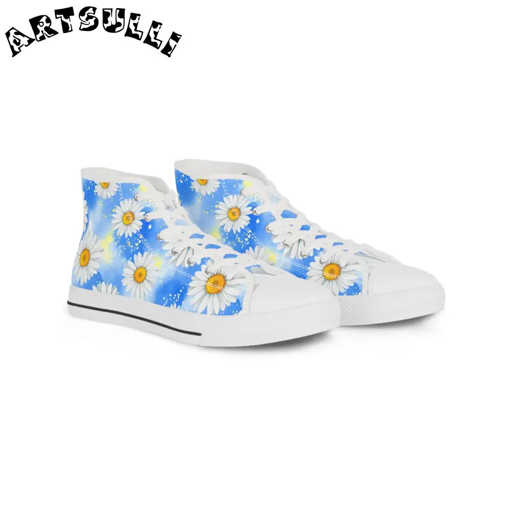 JAKKOUTTHEBXX Daisies II Men’s High Top Sneakers JAKKOUTTHEBXX