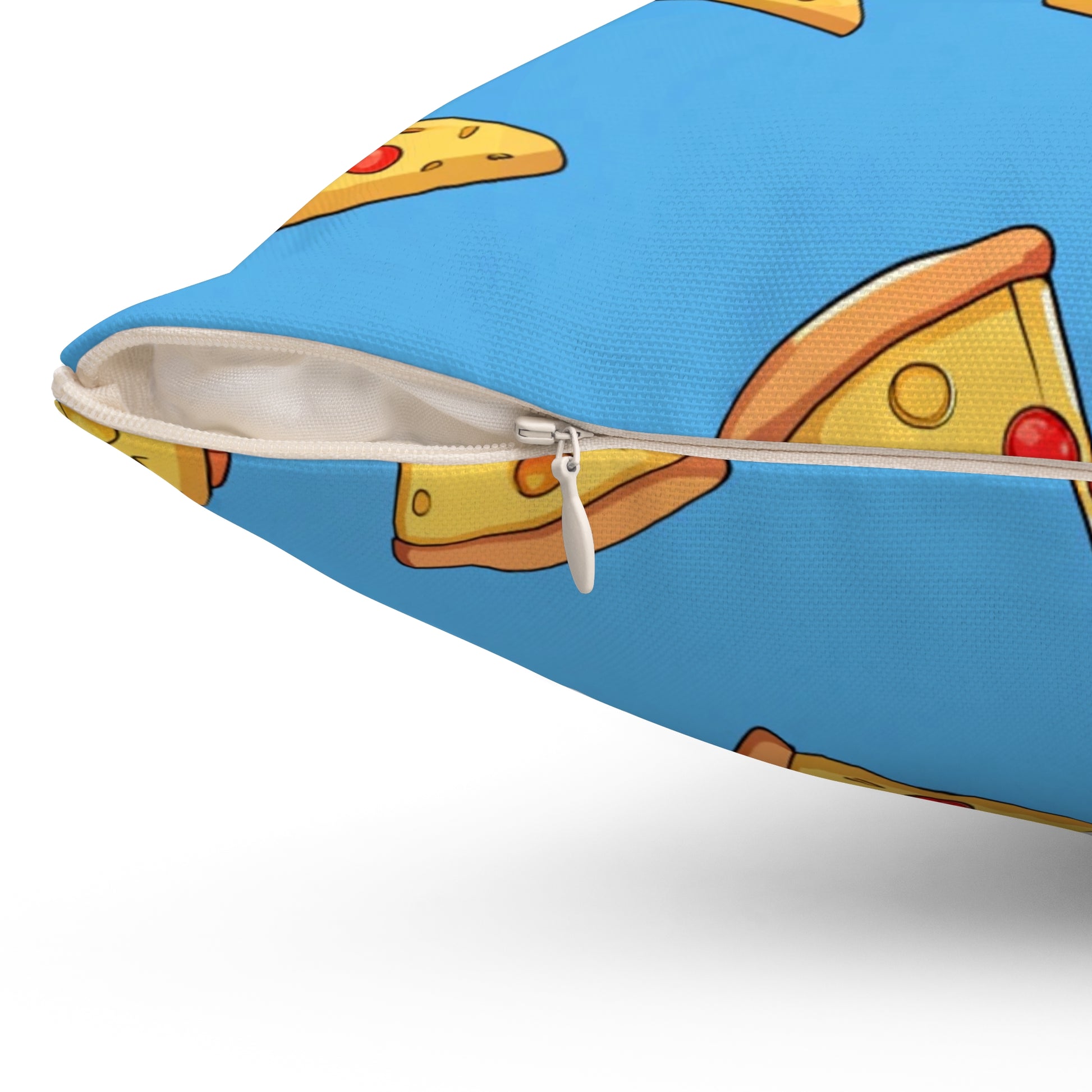 Blue Pizza Dreamscape Spun Polyester Square Pillow, Artsulli - Art is Long, Life is Short, Home Decor, , , , , , , 