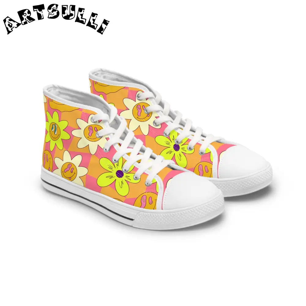 JAKKOUTTHEBXX Trippy Sour Face Rave Women’s High Top Sneakers