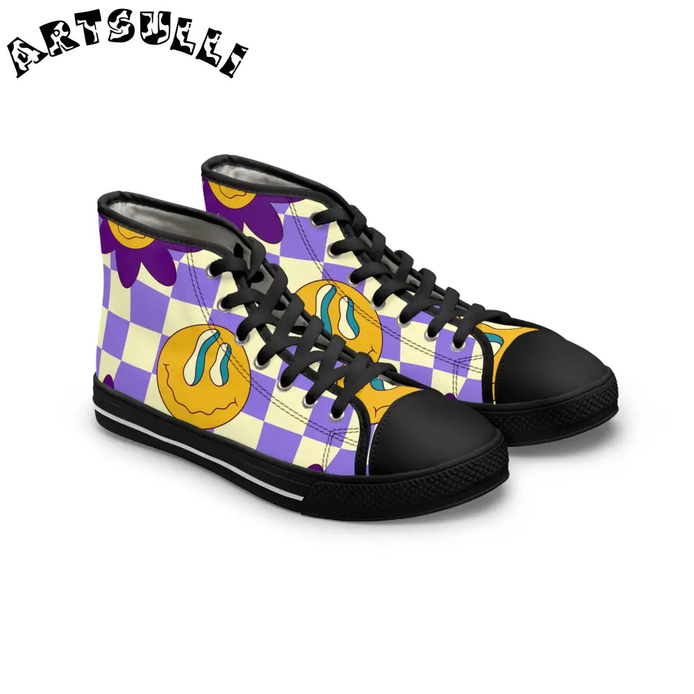 JAKKOUTTHEBXX Trippy Flower Power Motifs Women’s High Top Sneakers