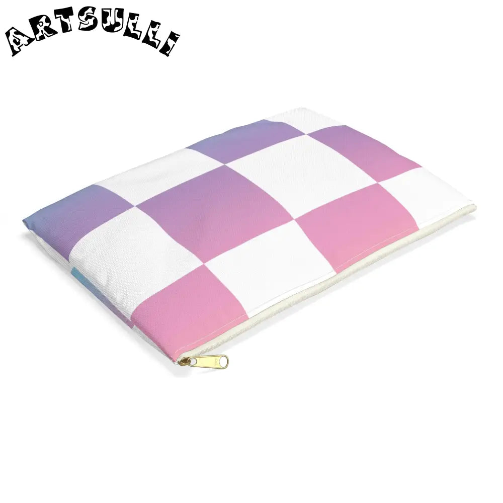 JAKKOUTTHEBXX Vaporwave Check Accessory Pouch JAKKOUTTHEBXX Artsulli