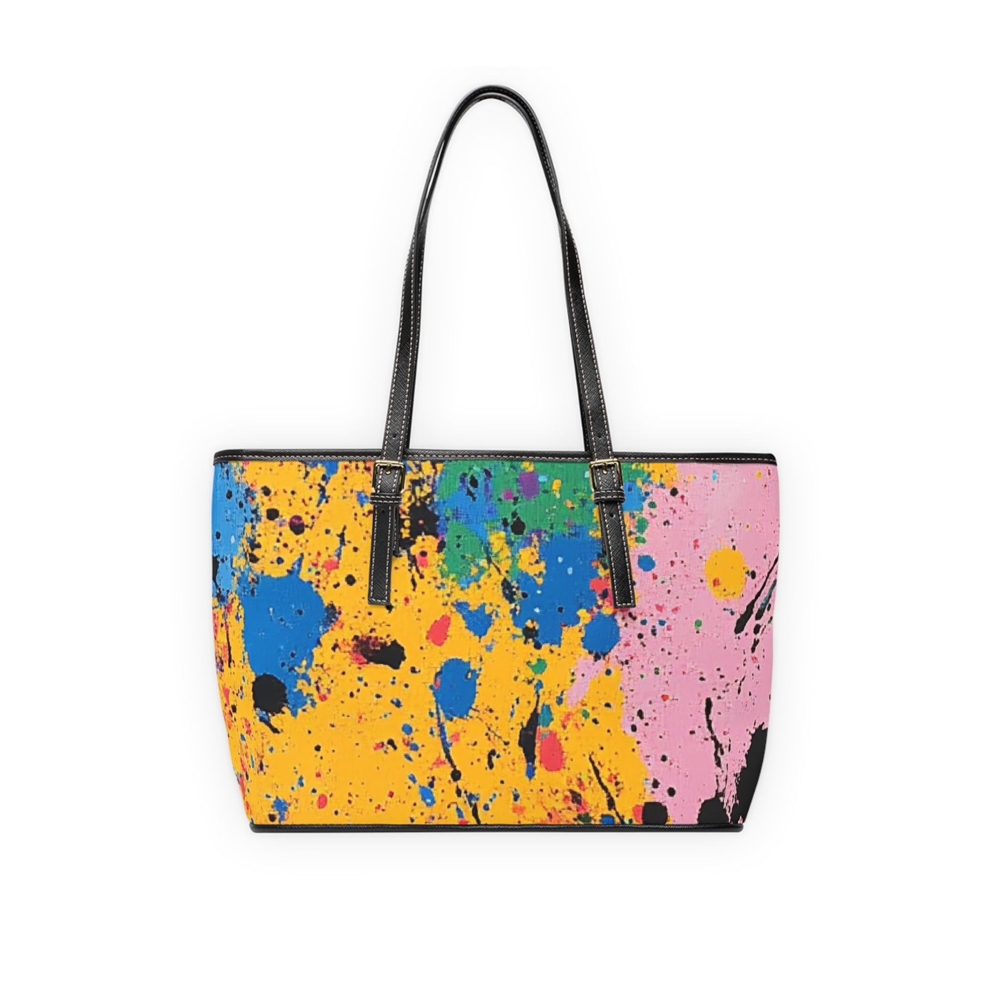The Colors Of Paint Splatter PU Leather Shoulder Bag, Artsulli - Art is Long, Life is Short, Bags, , , , , , , 