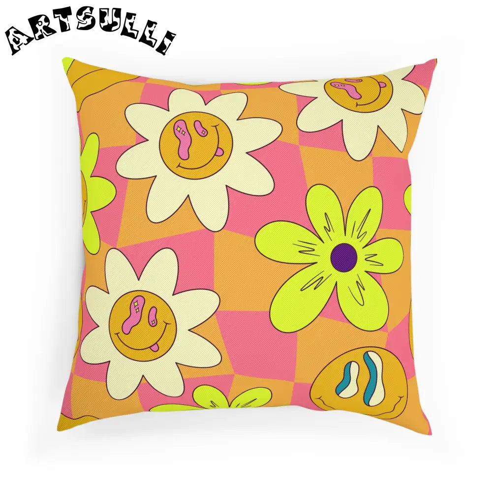 JAKKOUTTHEBXX Trippy Sour Face Rave Cushion JAKKOUTTHEBXX Artsulli