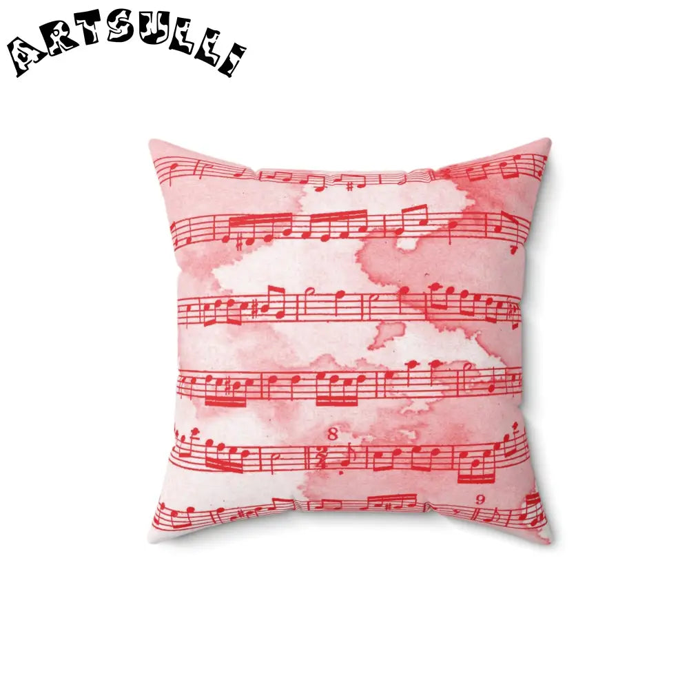 JAKKOUTTHEBXX Pink Music Notes Double Sided Room Accent Pillow 2025