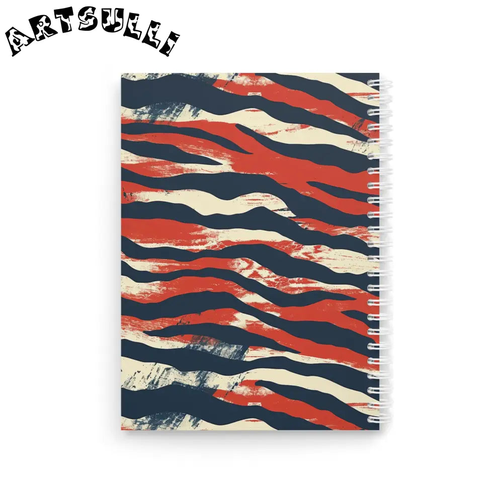JAKKOUTTHEBXX Camo Tiger Stripes Spiral Notebook JAKKOUTTHEBXX