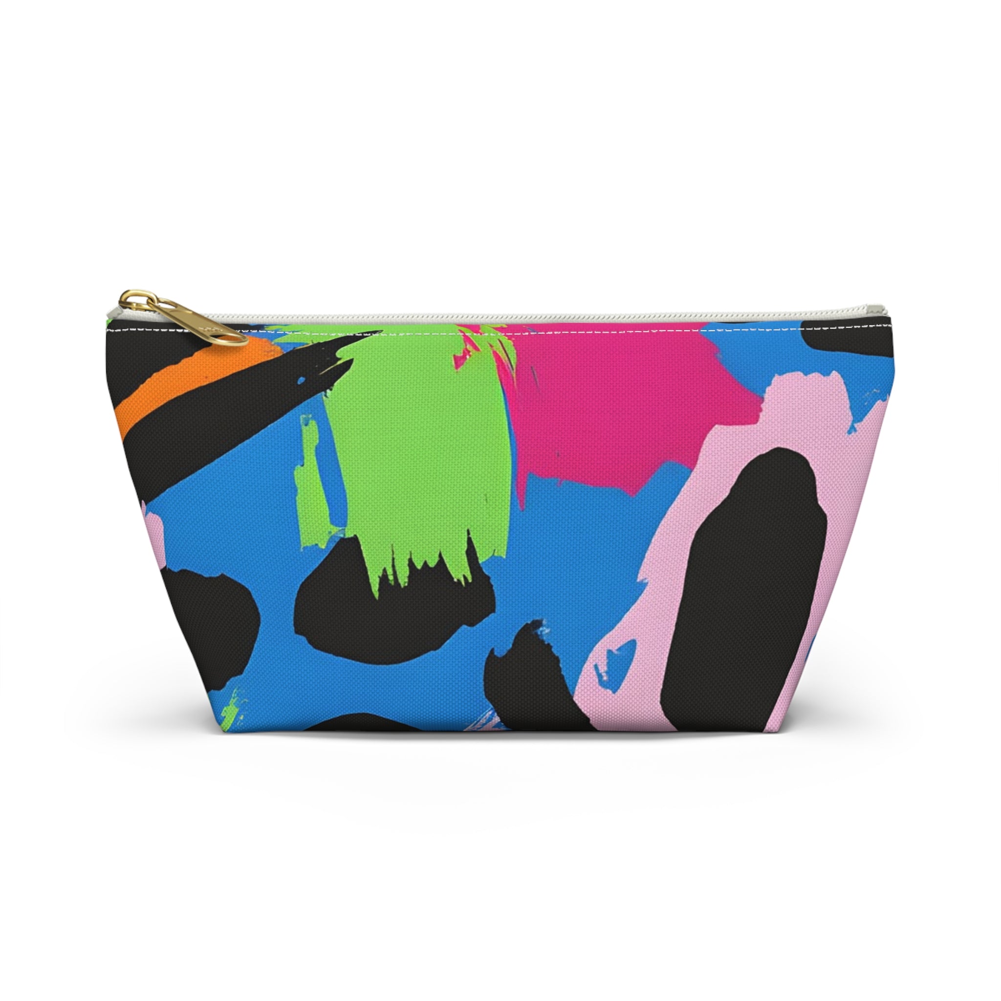 90s Neon Accessory Pouch w T-bottom, Artsulli - Art is Long, Life is Short, Bags, Size, Small, Color, White zipper, , , 19196446056801583582