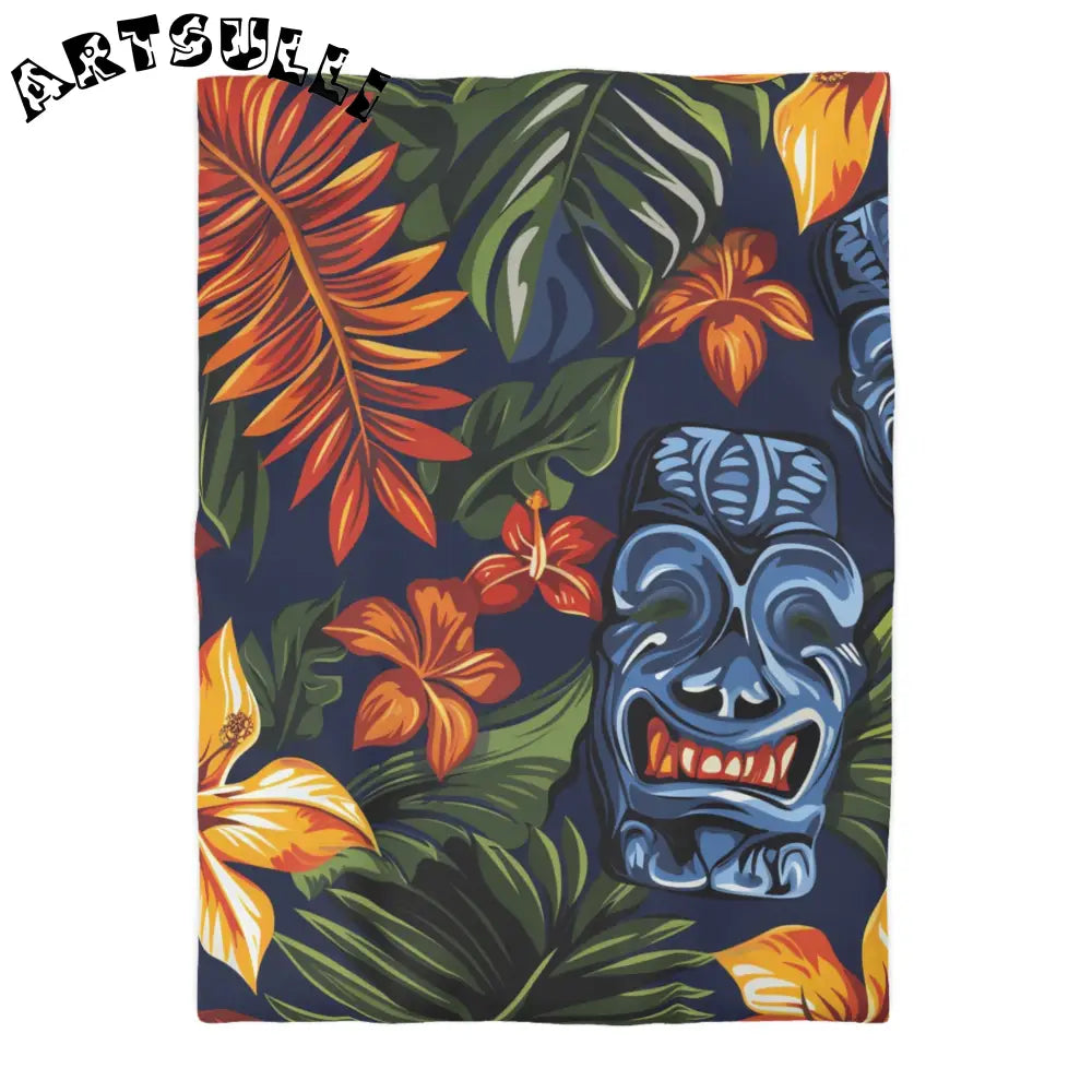 JAKKOUTTHEBXX Tropical Tiki Mask Duvet Cover 2025