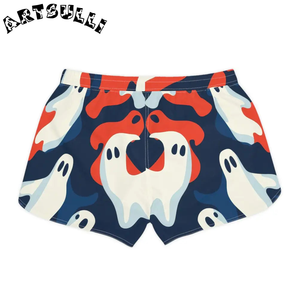 JAKKOUTTHEBXX Camo Ghosts Women’s Casual Shorts (AOP) JAKKOUTTHEBXX