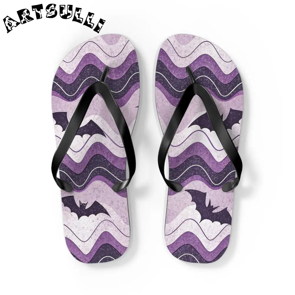 JAKKOUTTHEBXX Bat Wave Flip Flops JAKKOUTTHEBXX Artsulli - Art