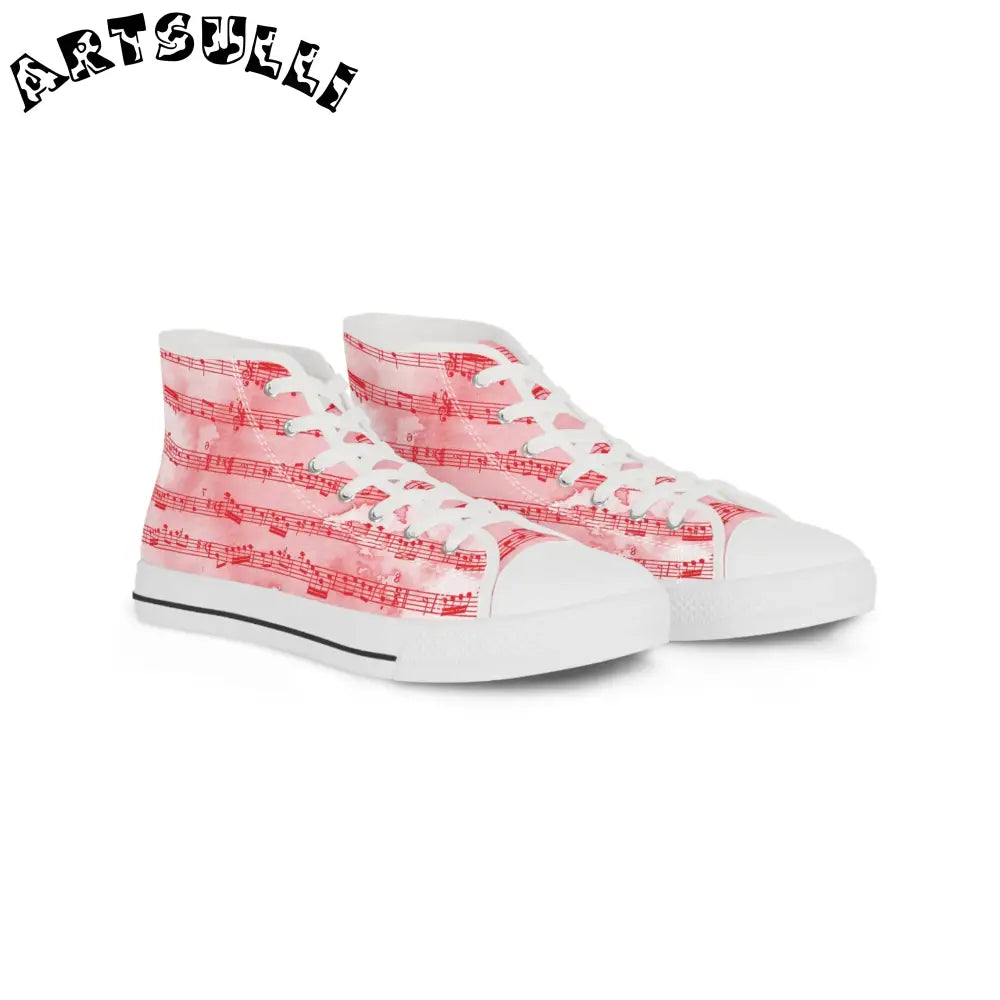 JAKKOUTTHEBXX Pink Musical Note High-Top Sneakers 2025