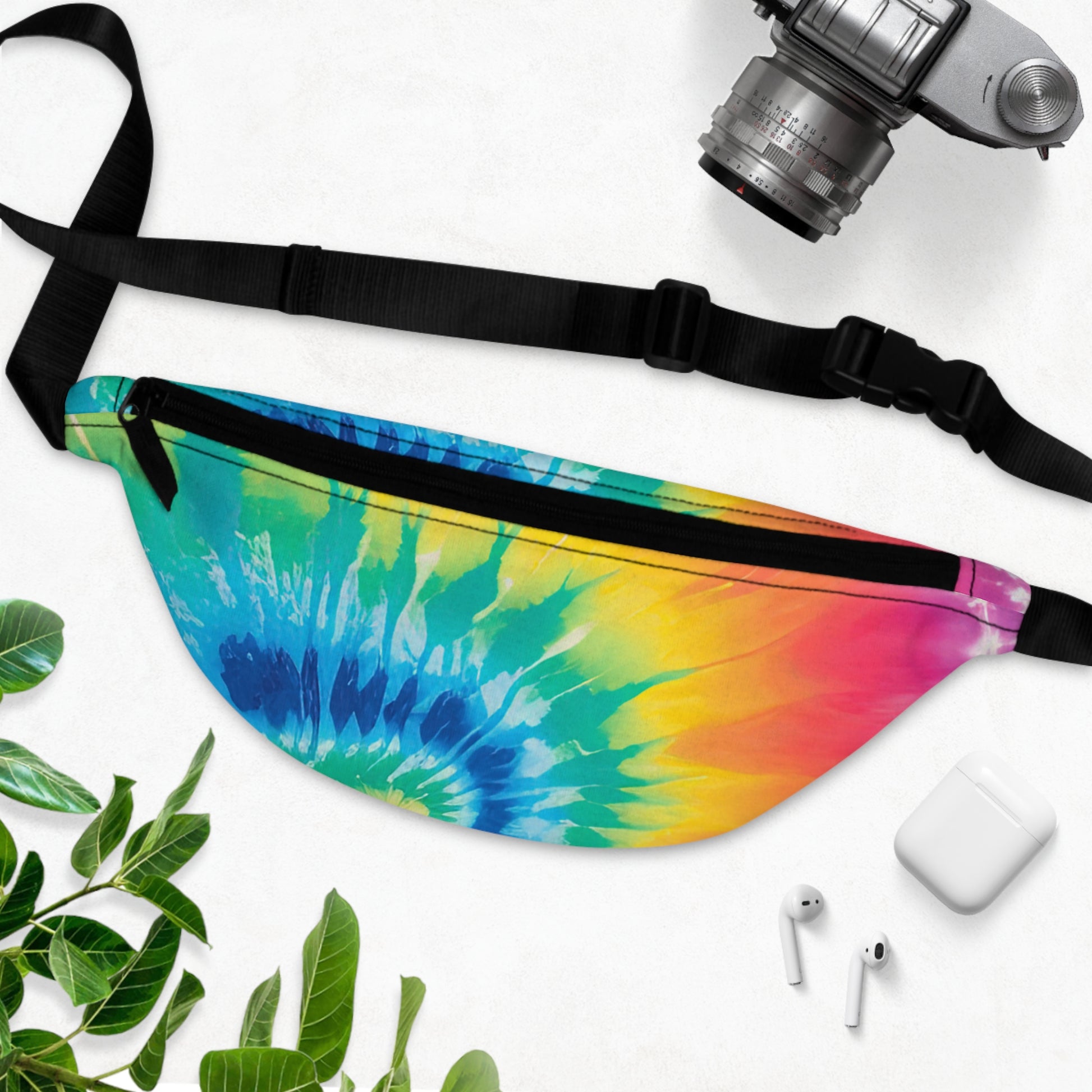 Tie Dye Fanny Pack, Artsulli - Art is Long, Life is Short, Bags, , , , , , , 