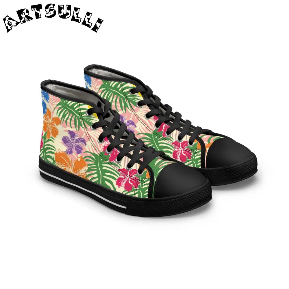 JAKKOUTTHEBXX Tropical Floral High-Top Sneakers 2025