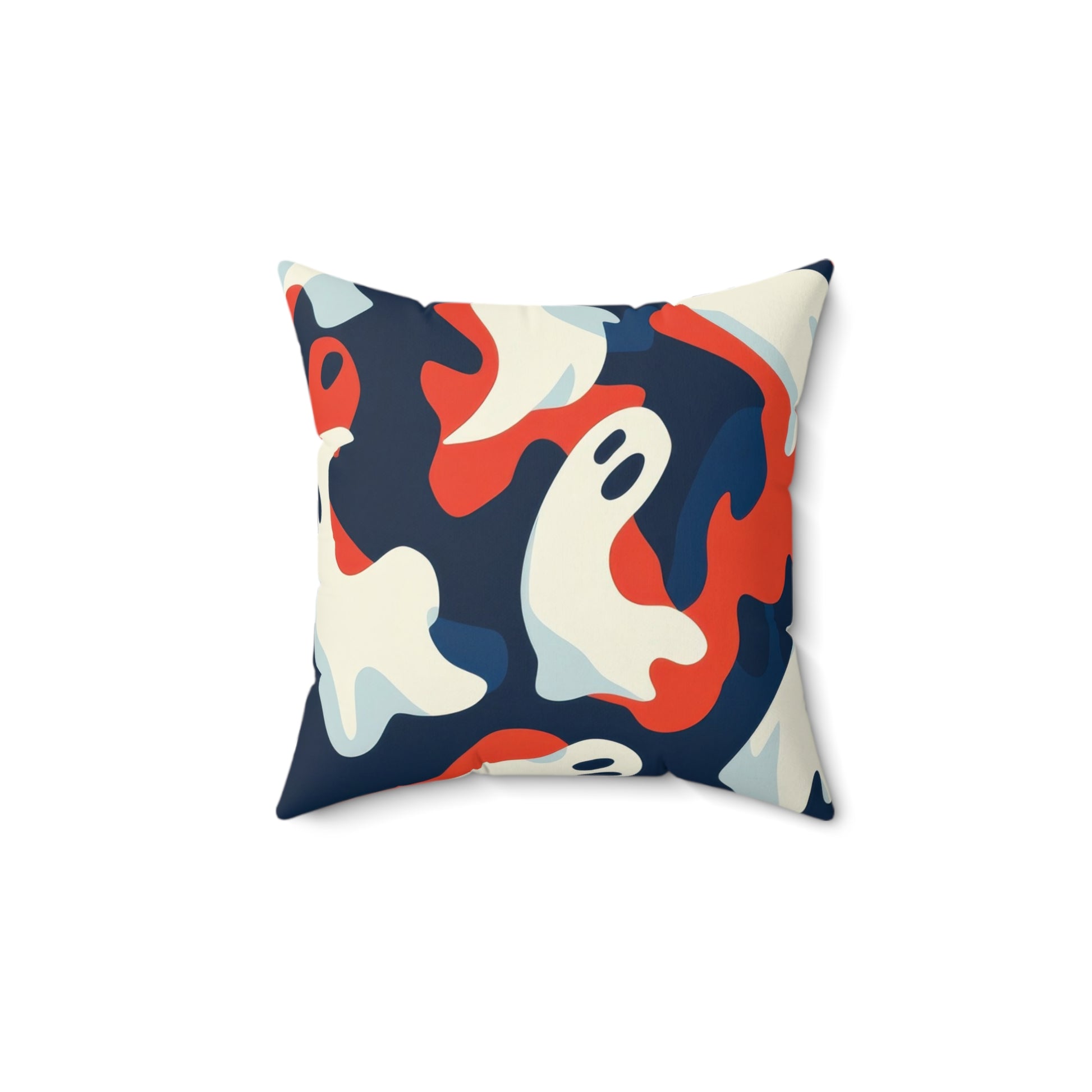 Camo Ghosts Faux Suede Square Pillow, Artsulli - Art is Long, Life is Short, Home Decor, , , , , , , 