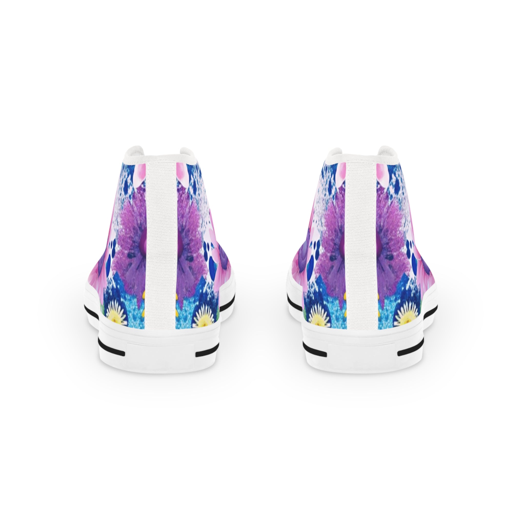 Magical Flower Explosion Multi-Color Men's High Top Sneakers, Artsulli - Art is Long, Life is Short, Shoes, , , , , , , 