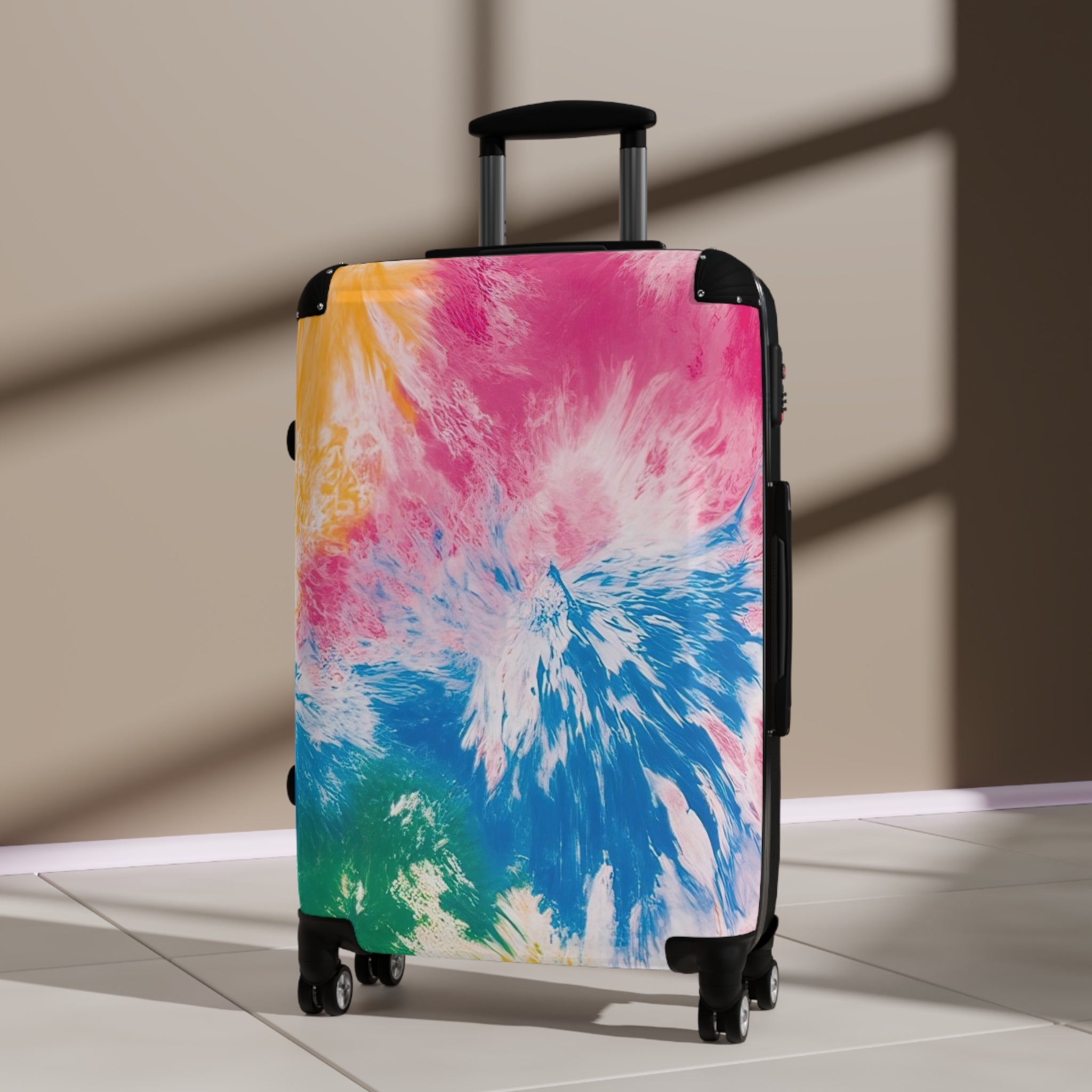 Tie Dye Splash Suitcase, Artsulli - Art is Long, Life is Short, Bags, , , , , , , 