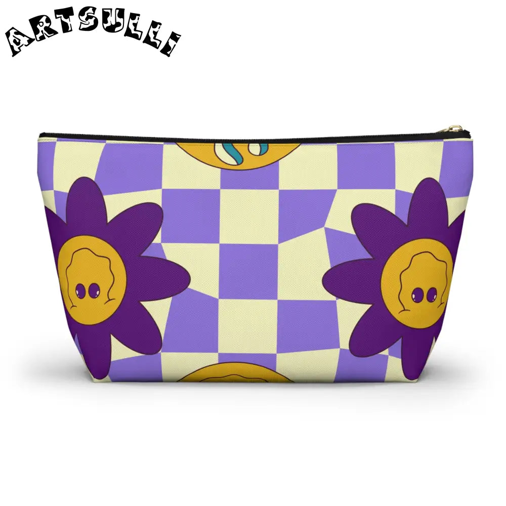 JAKKOUTTHEBXX Trippy Flower Power Motifs Accessory Pouch w T-bottom