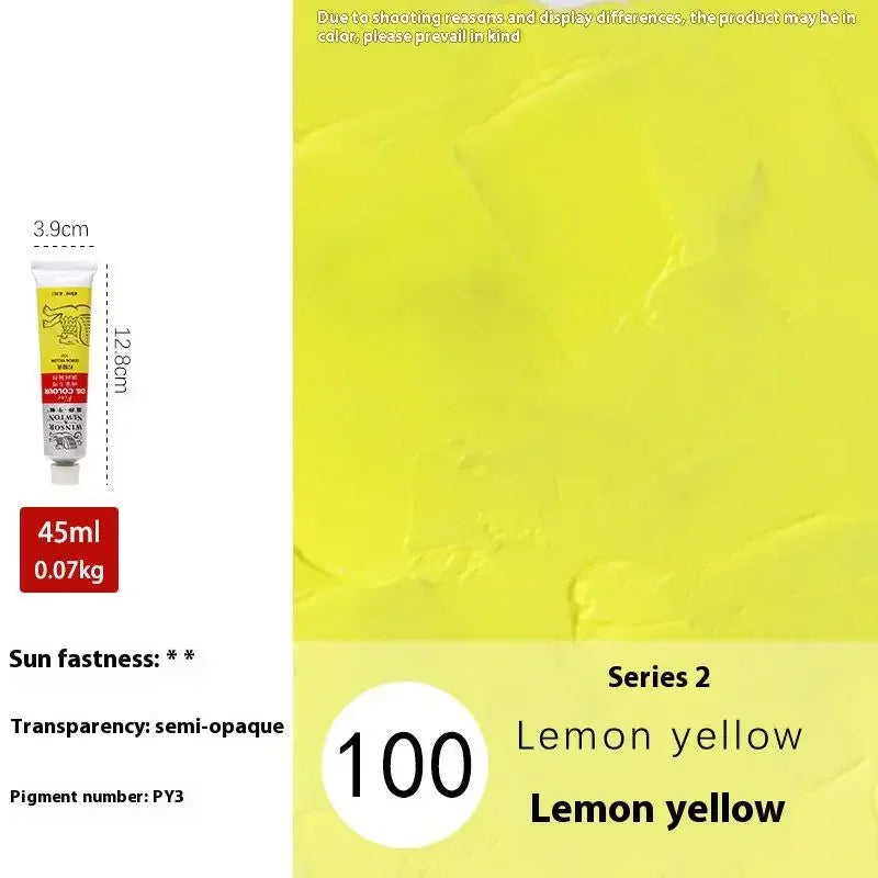 Buy The Best By Artsulli - Art is Long Life Short - Winsor&Newton 45ML Oil Paint,Colorful Professionals Artist Drawing Tools for Canvas